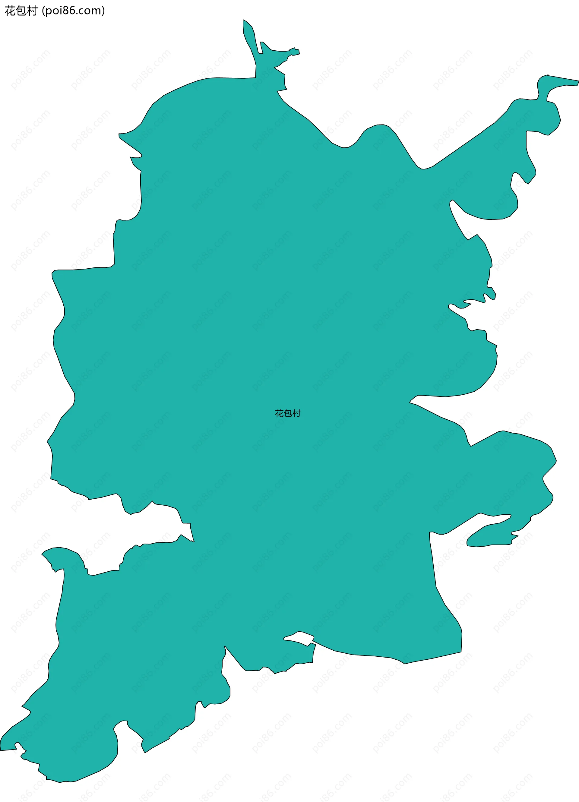 花包村边界地图
