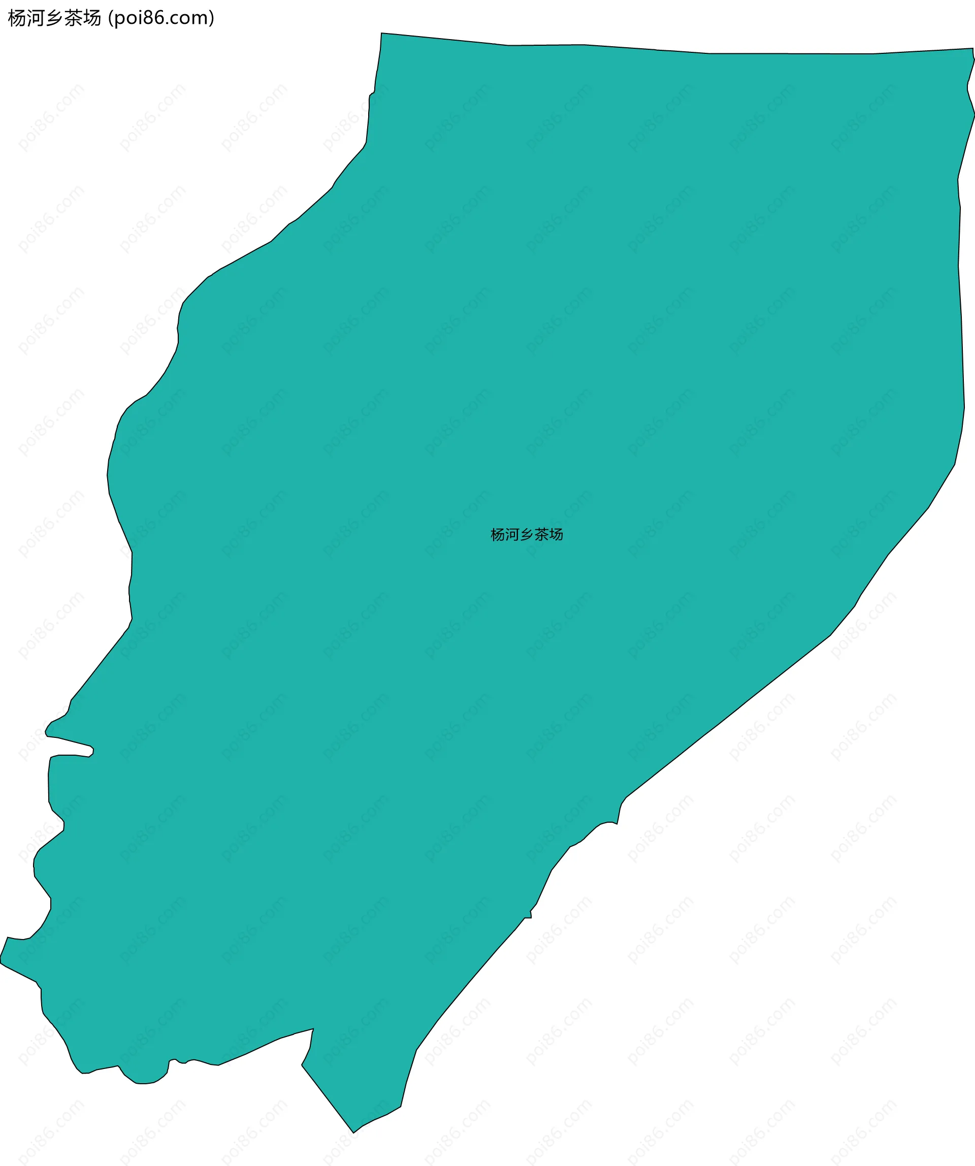 杨河乡茶场边界地图