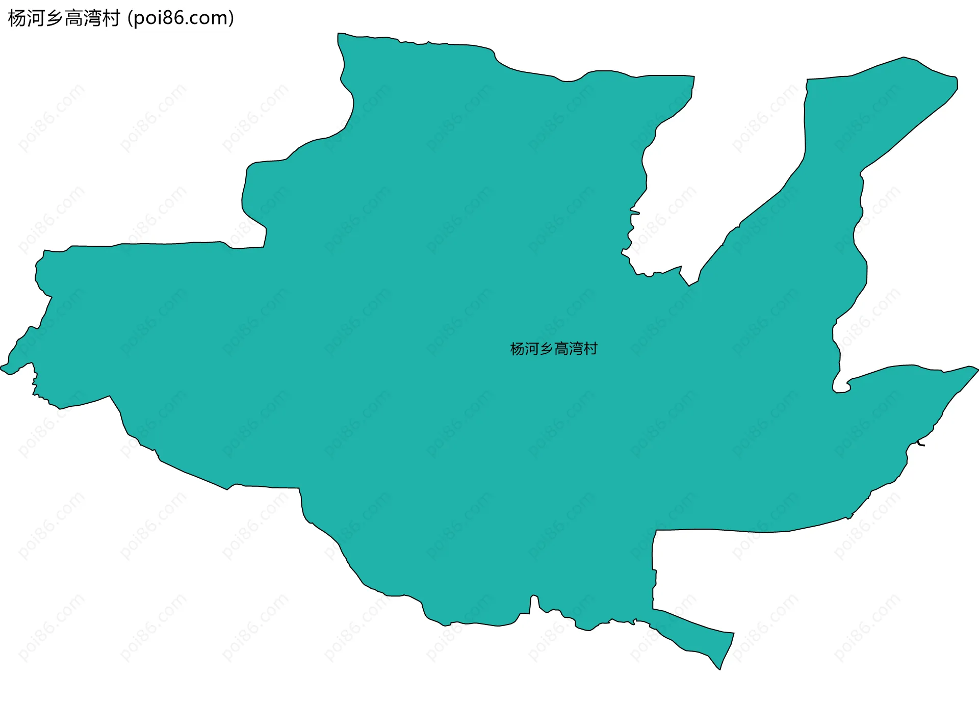 杨河乡高湾村边界地图