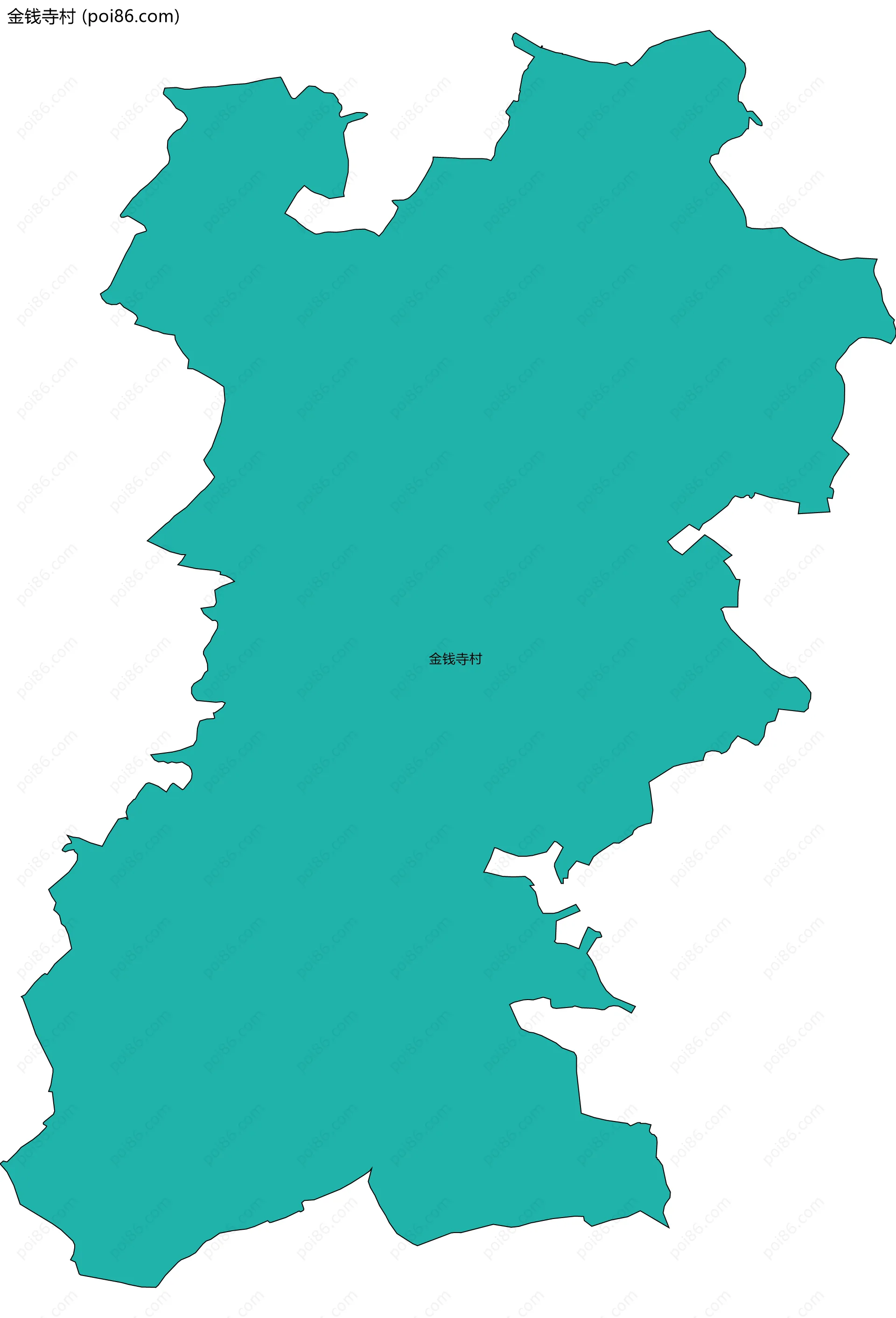金钱寺村边界地图