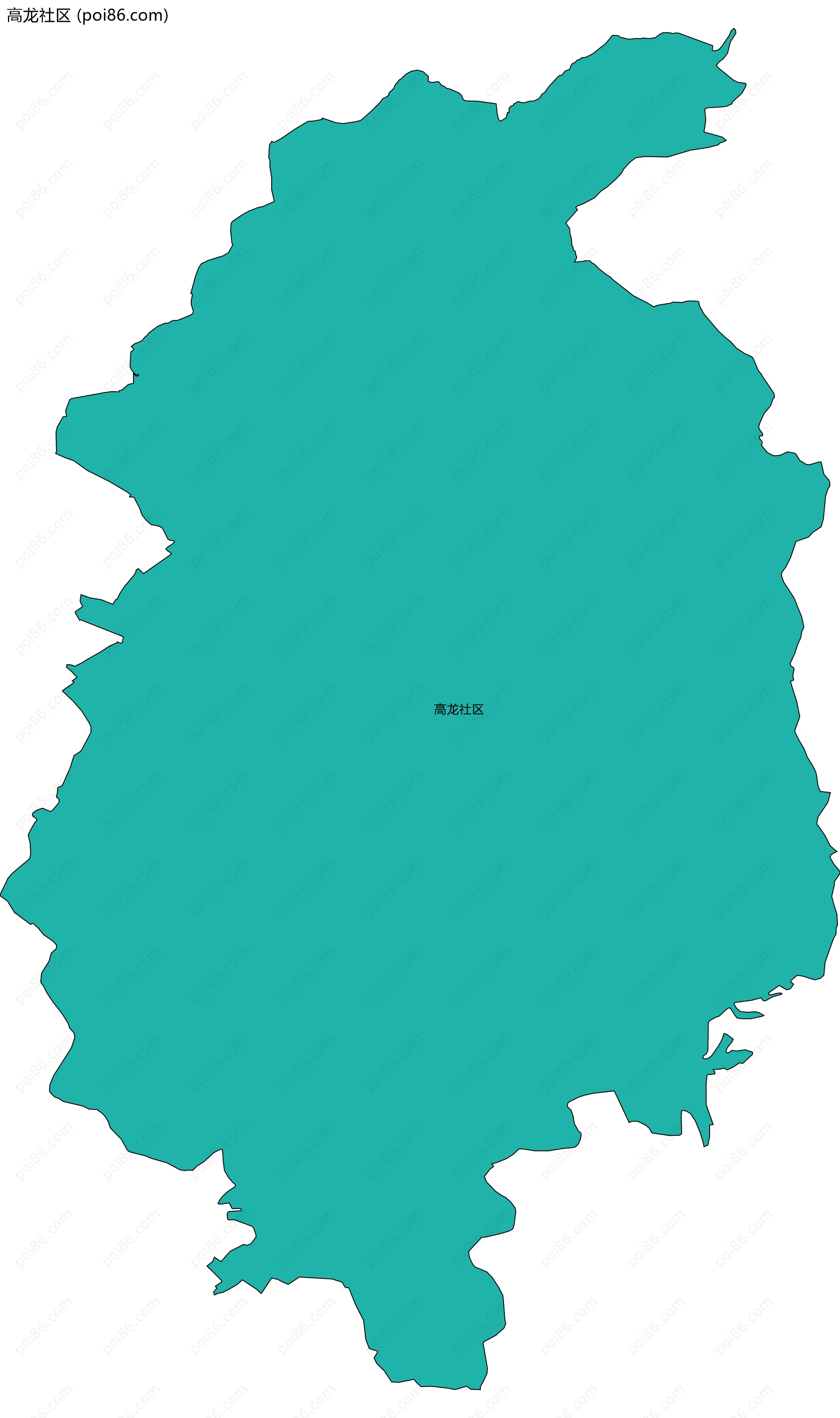 高龙社区边界地图