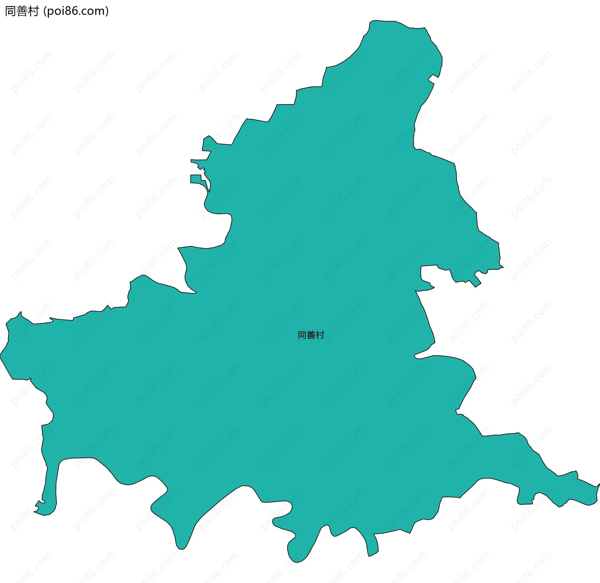 同善村边界地图