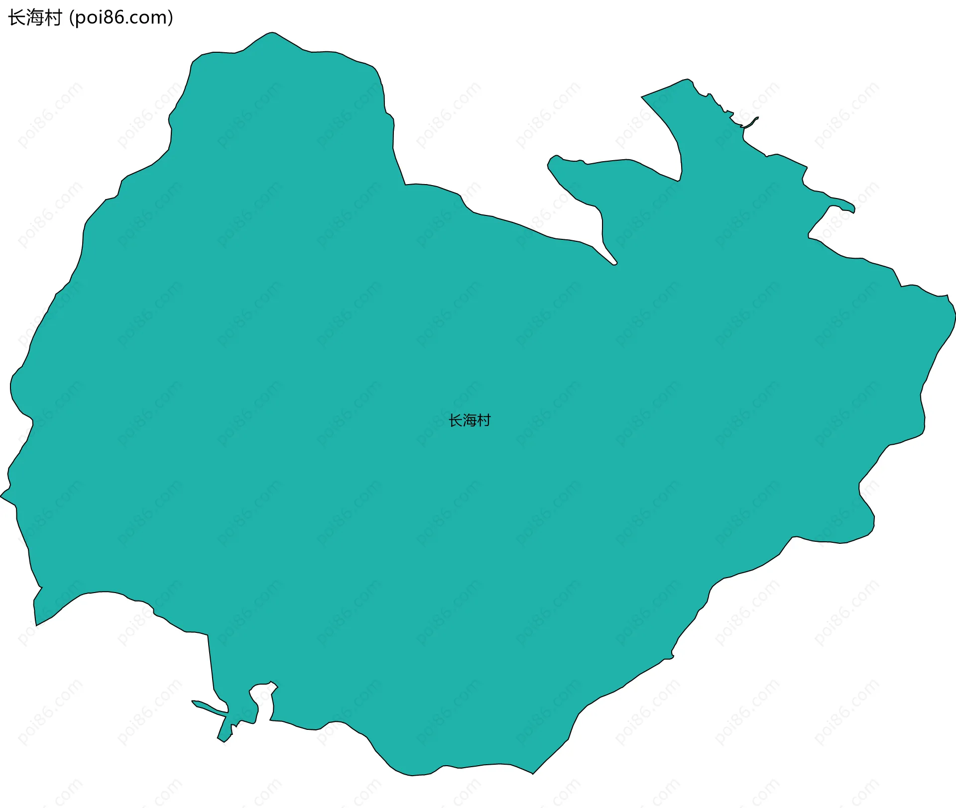 长海村边界地图
