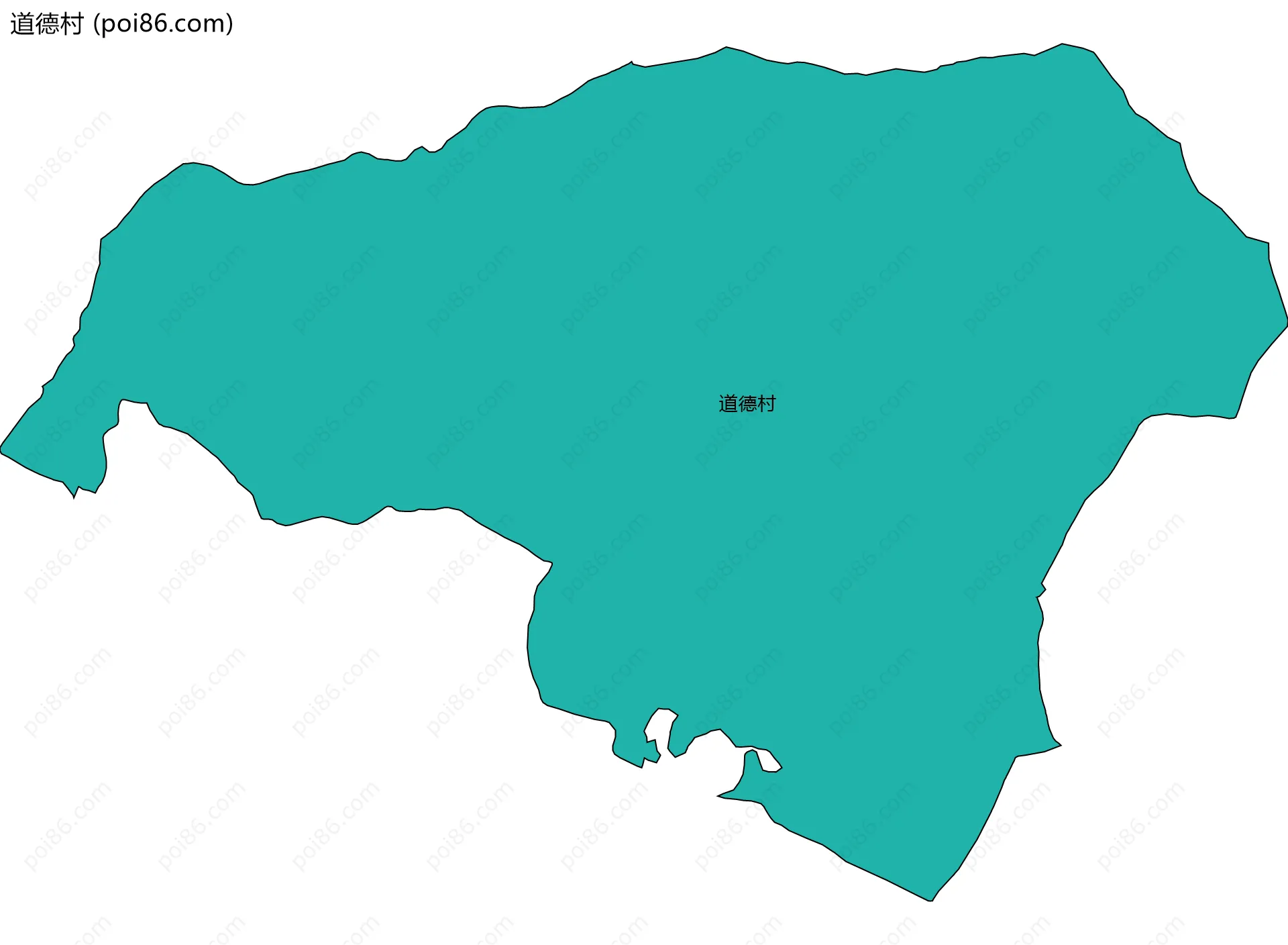 道德村边界地图