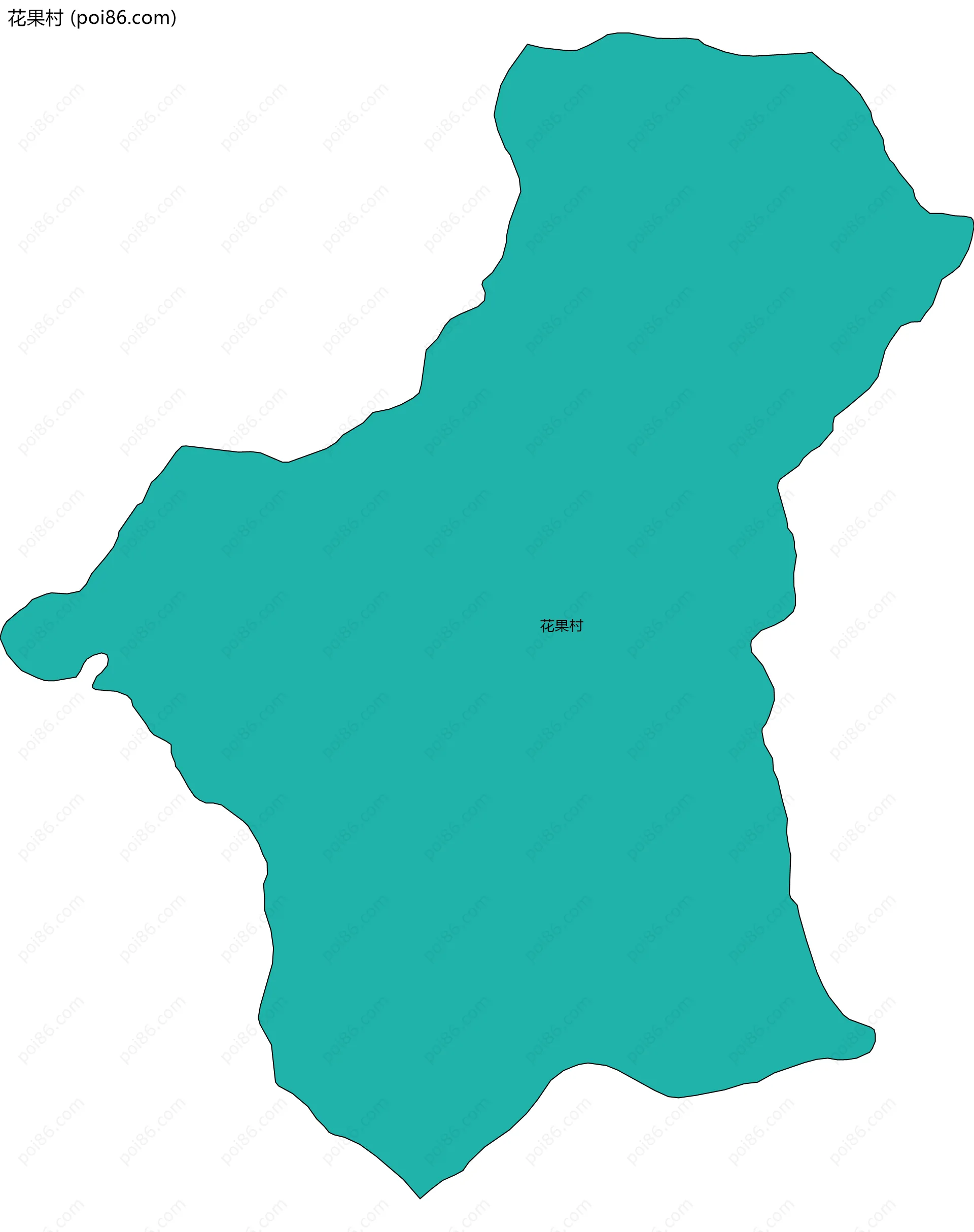 花果村边界地图