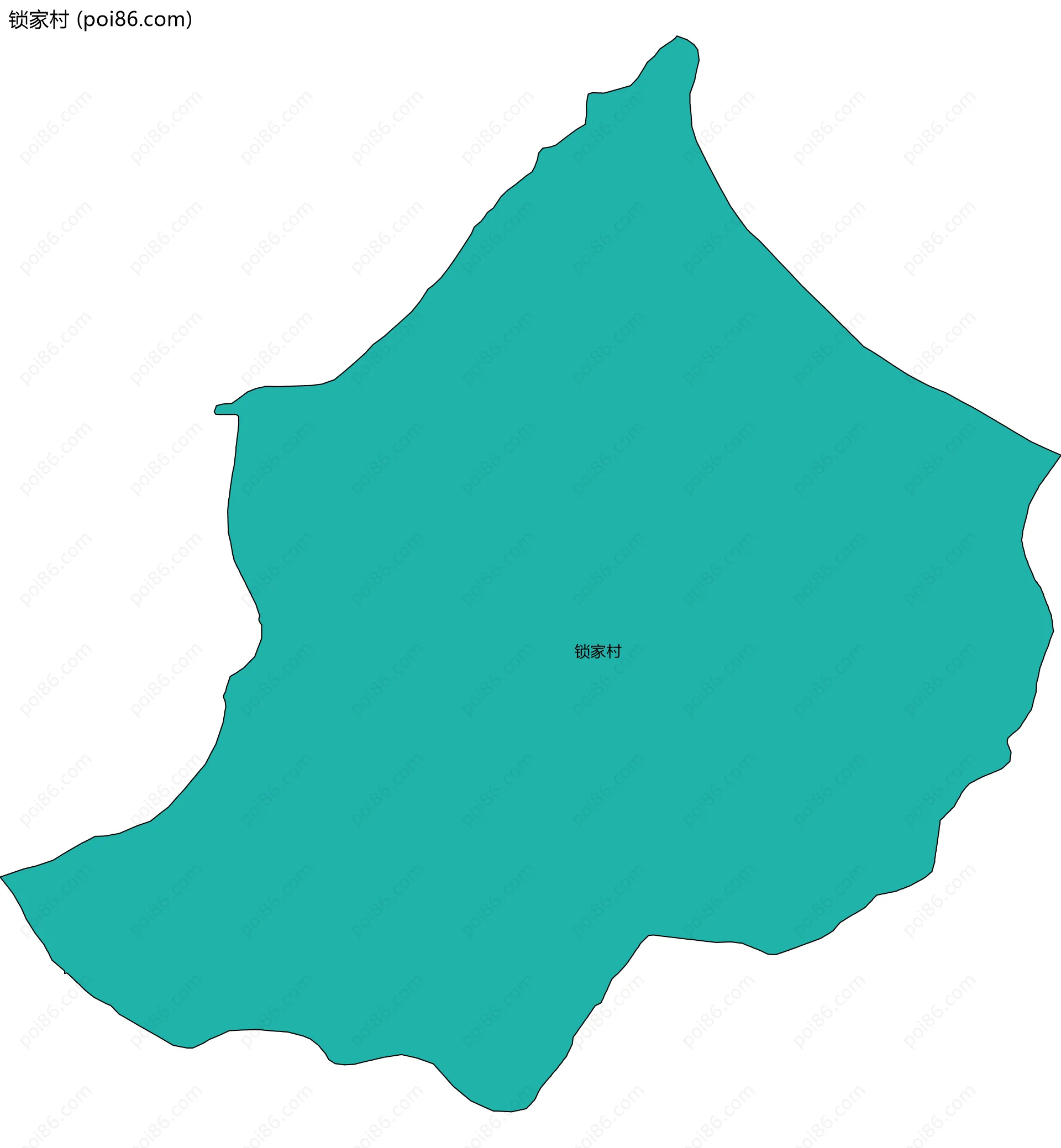 锁家村边界地图