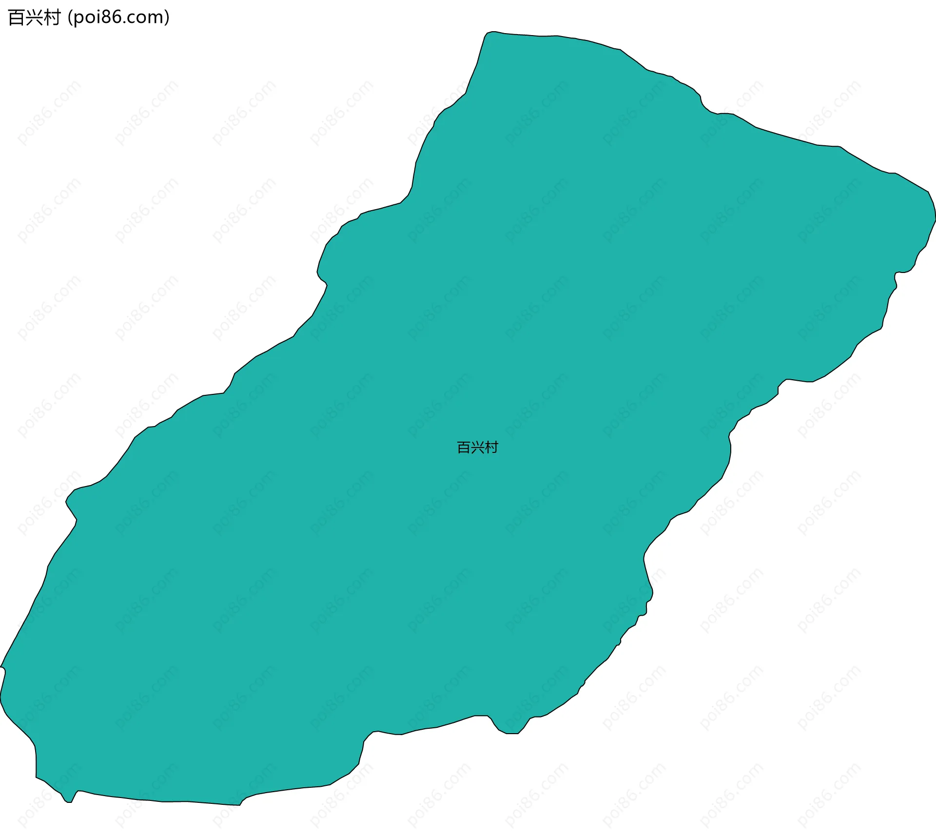 百兴村边界地图