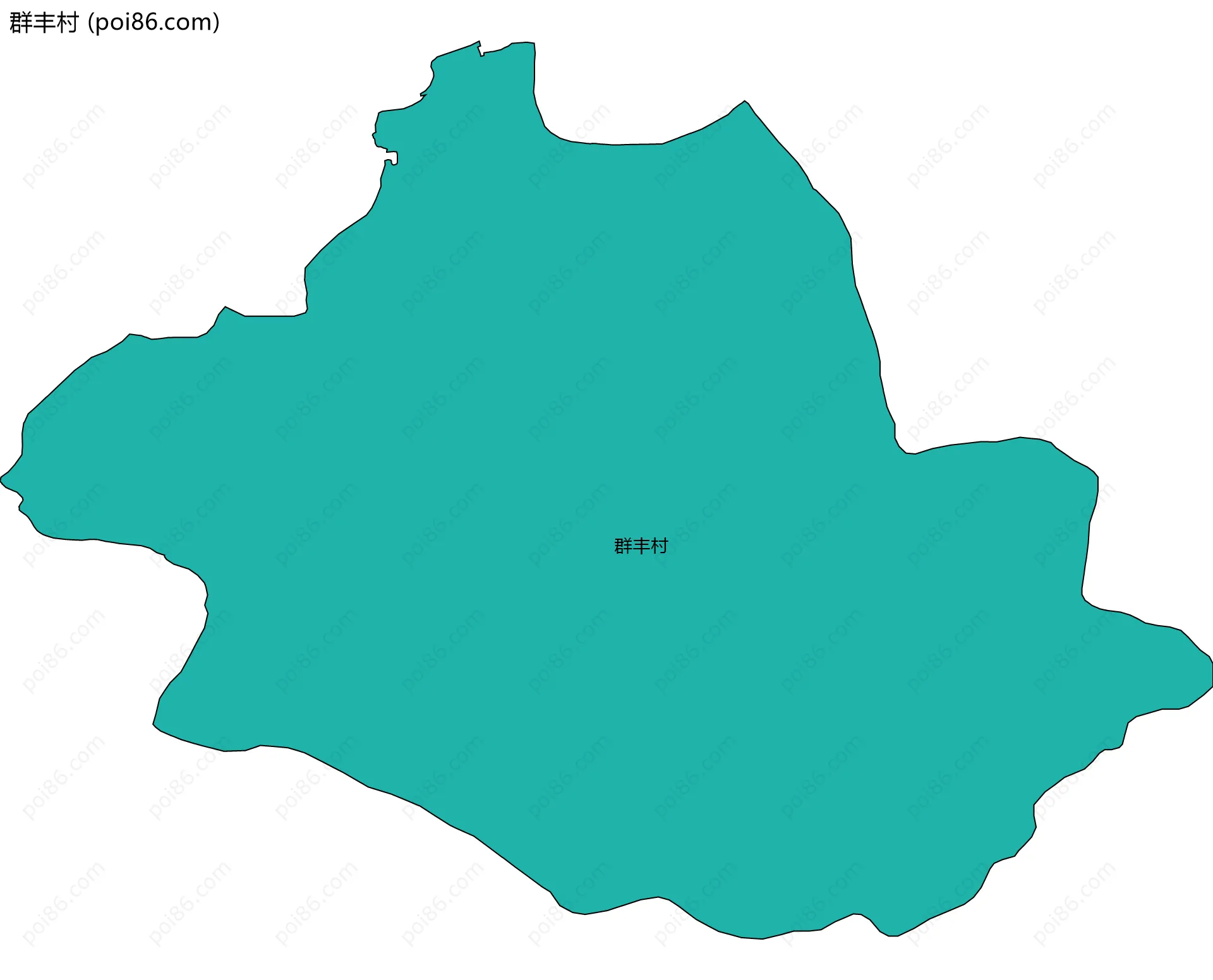 群丰村边界地图