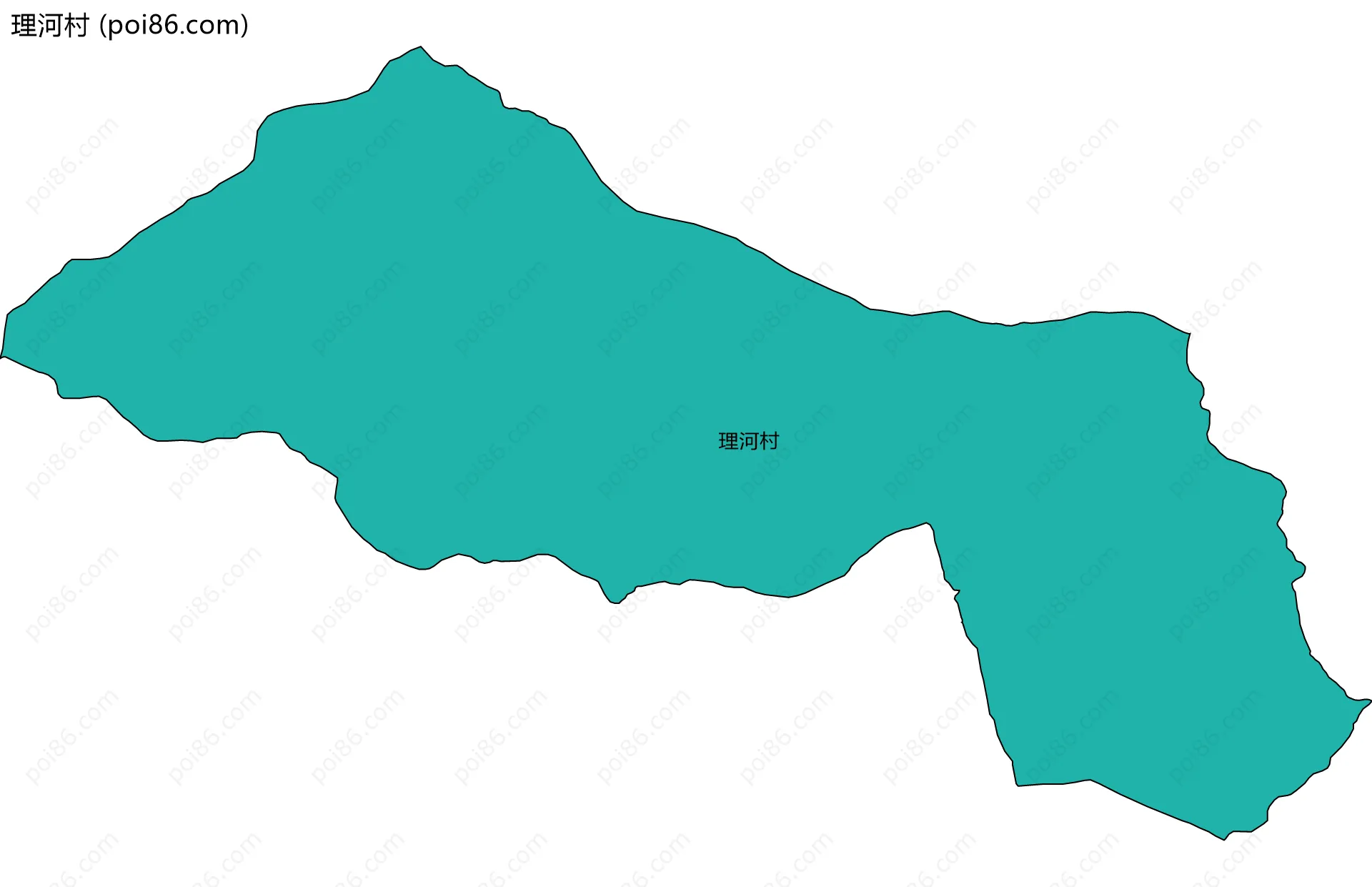 理河村边界地图