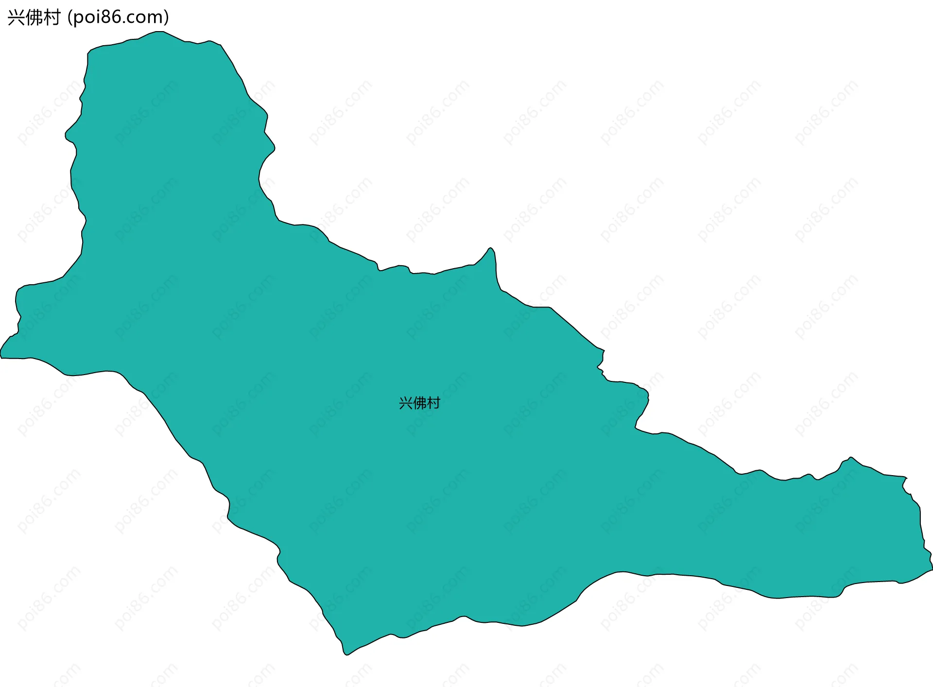 兴佛村边界地图