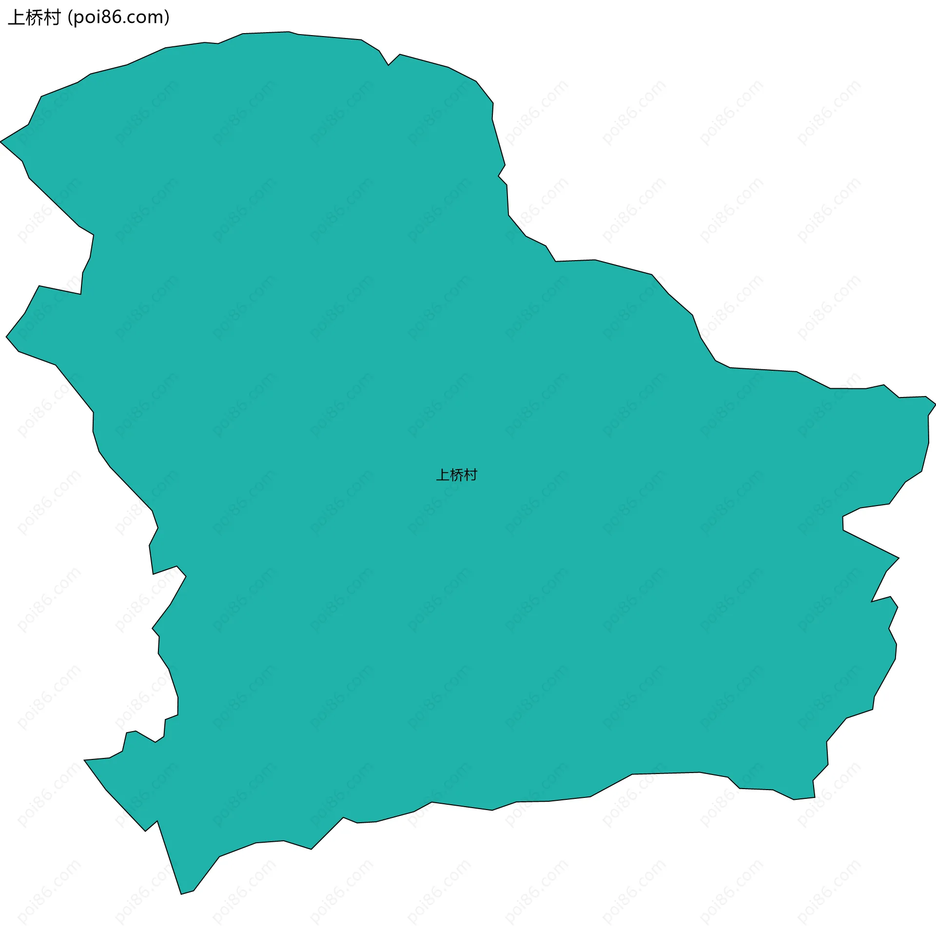 上桥村边界地图