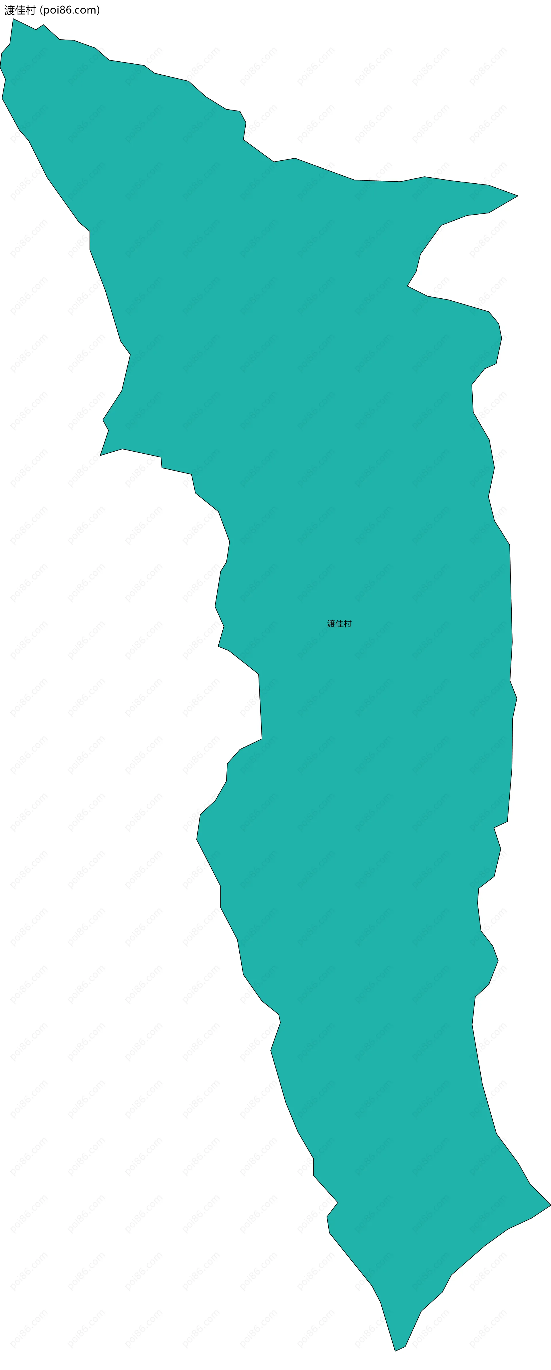 渡佳村边界地图