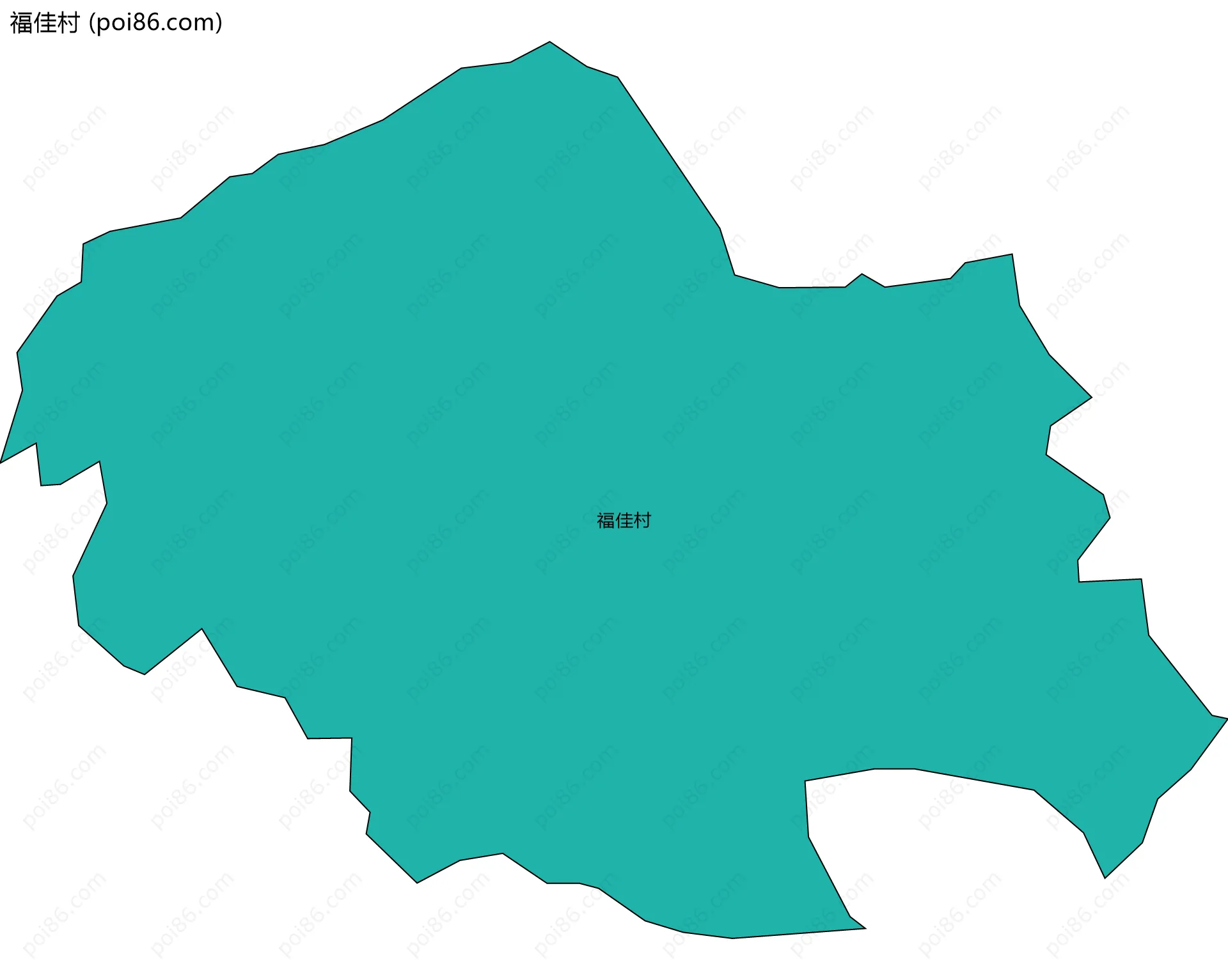 福佳村边界地图