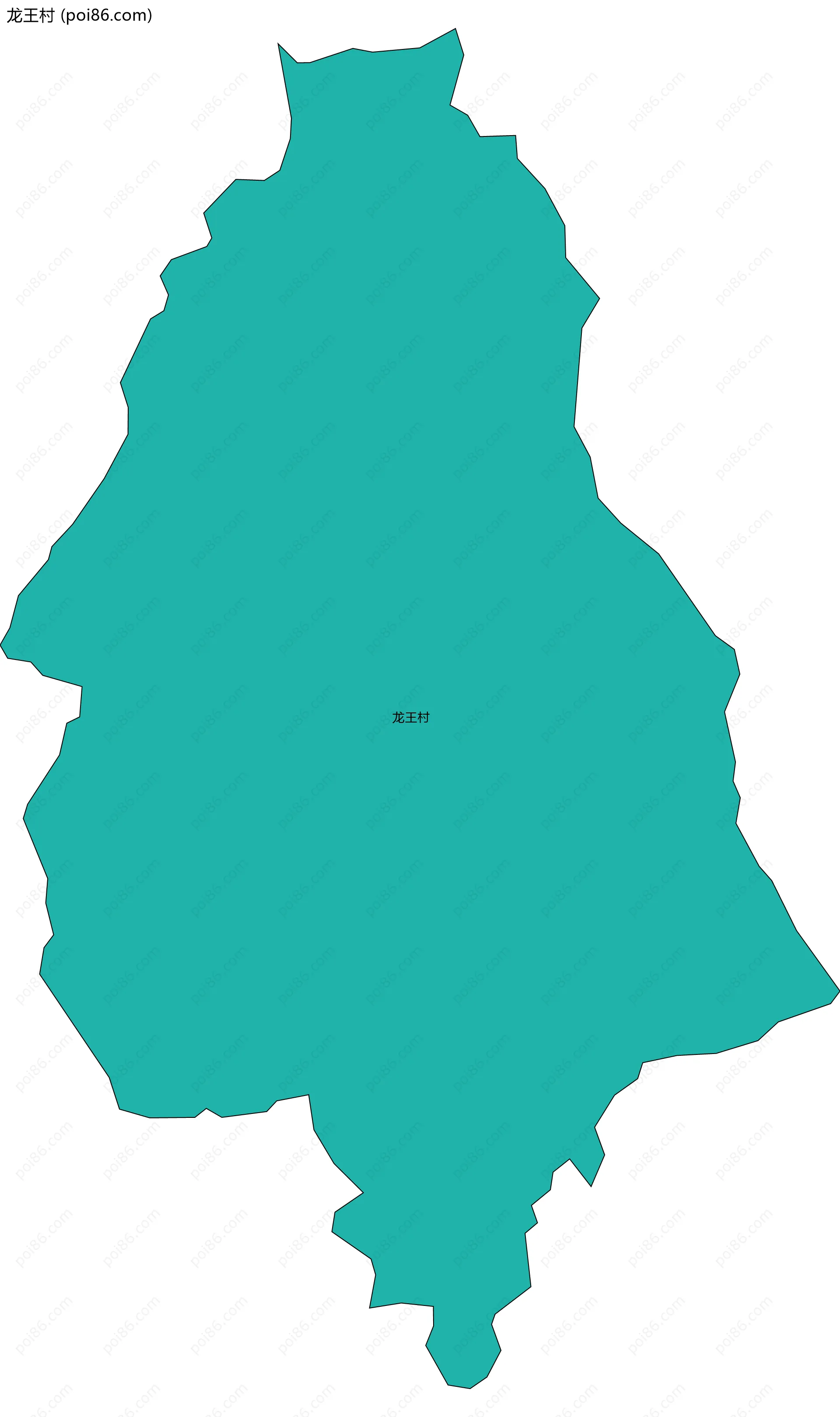 龙王村边界地图