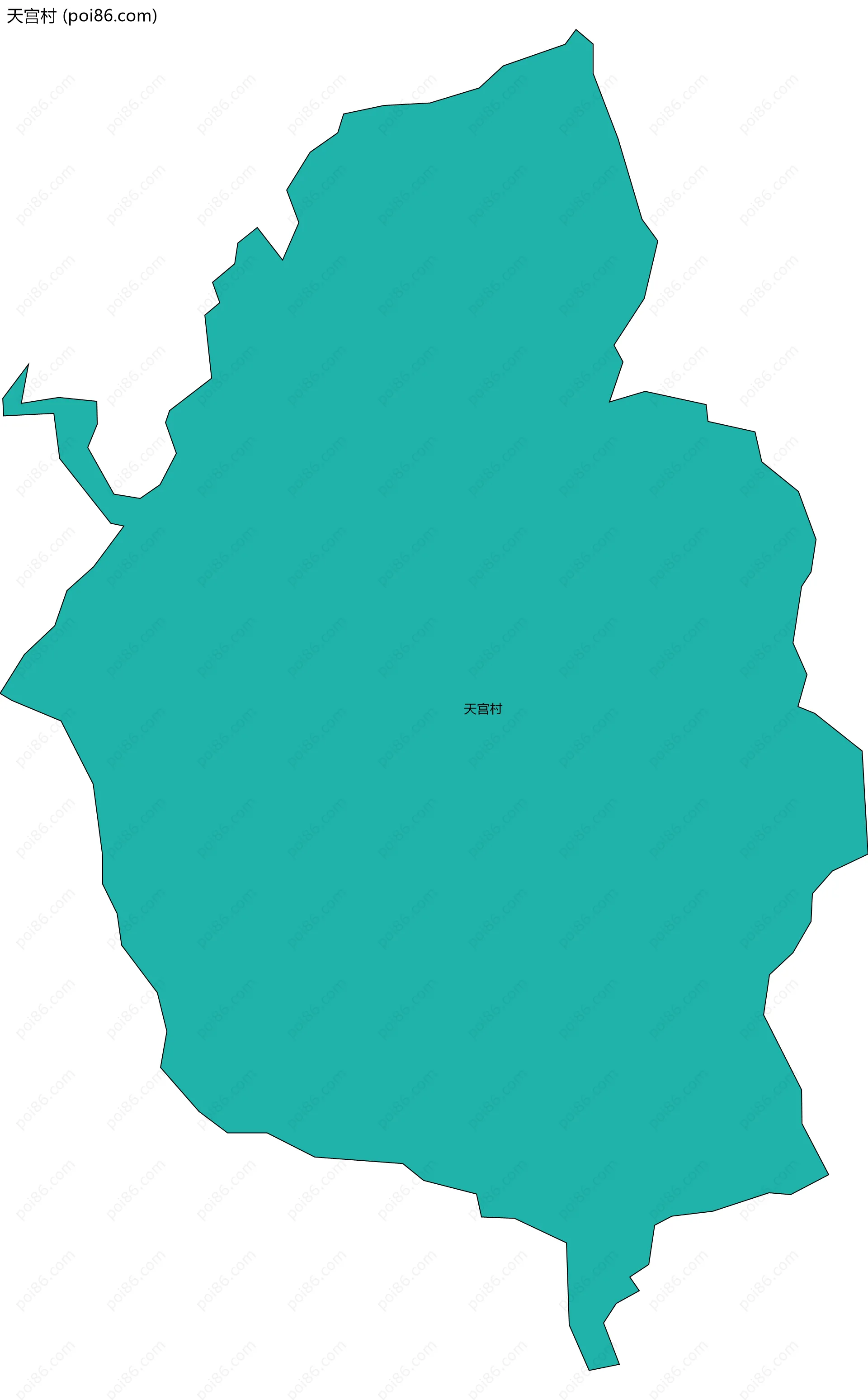 天宫村边界地图