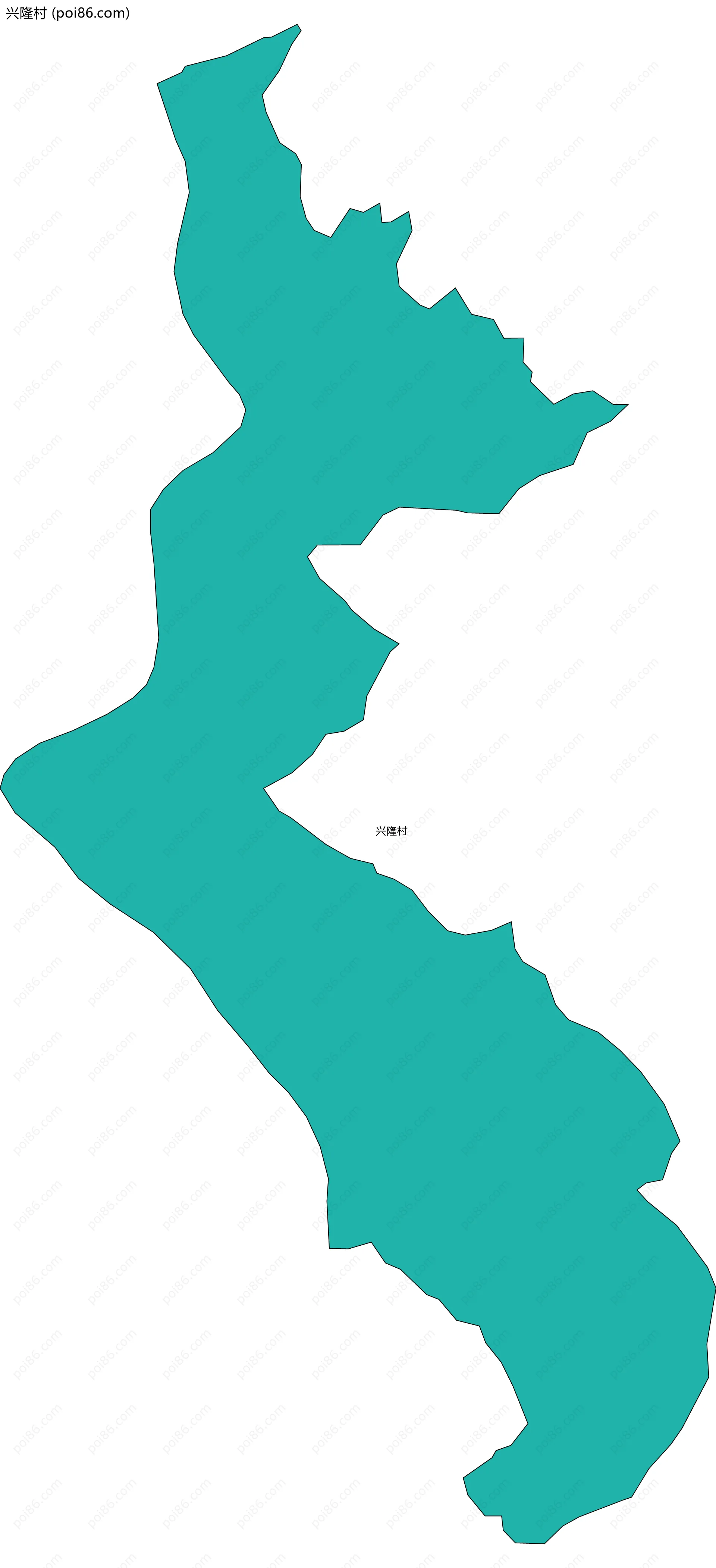 兴隆村边界地图