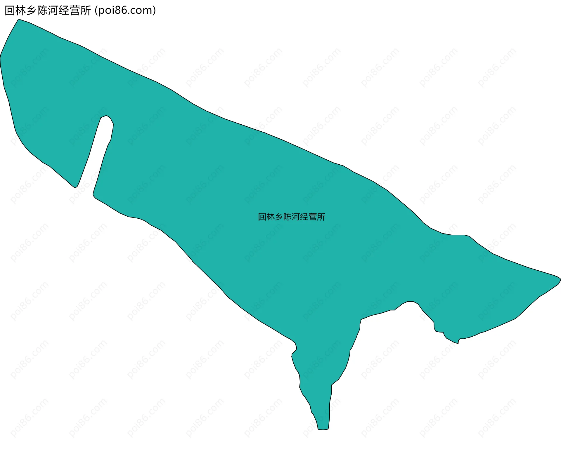 回林乡陈河经营所边界地图