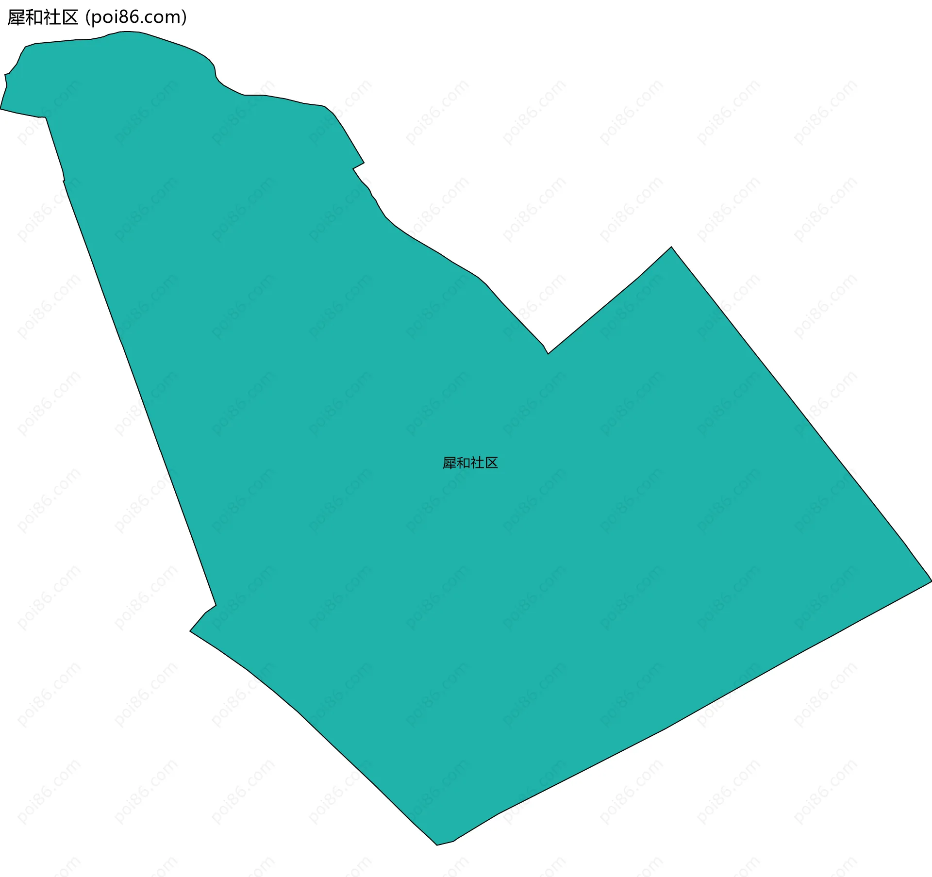 犀和社区边界地图