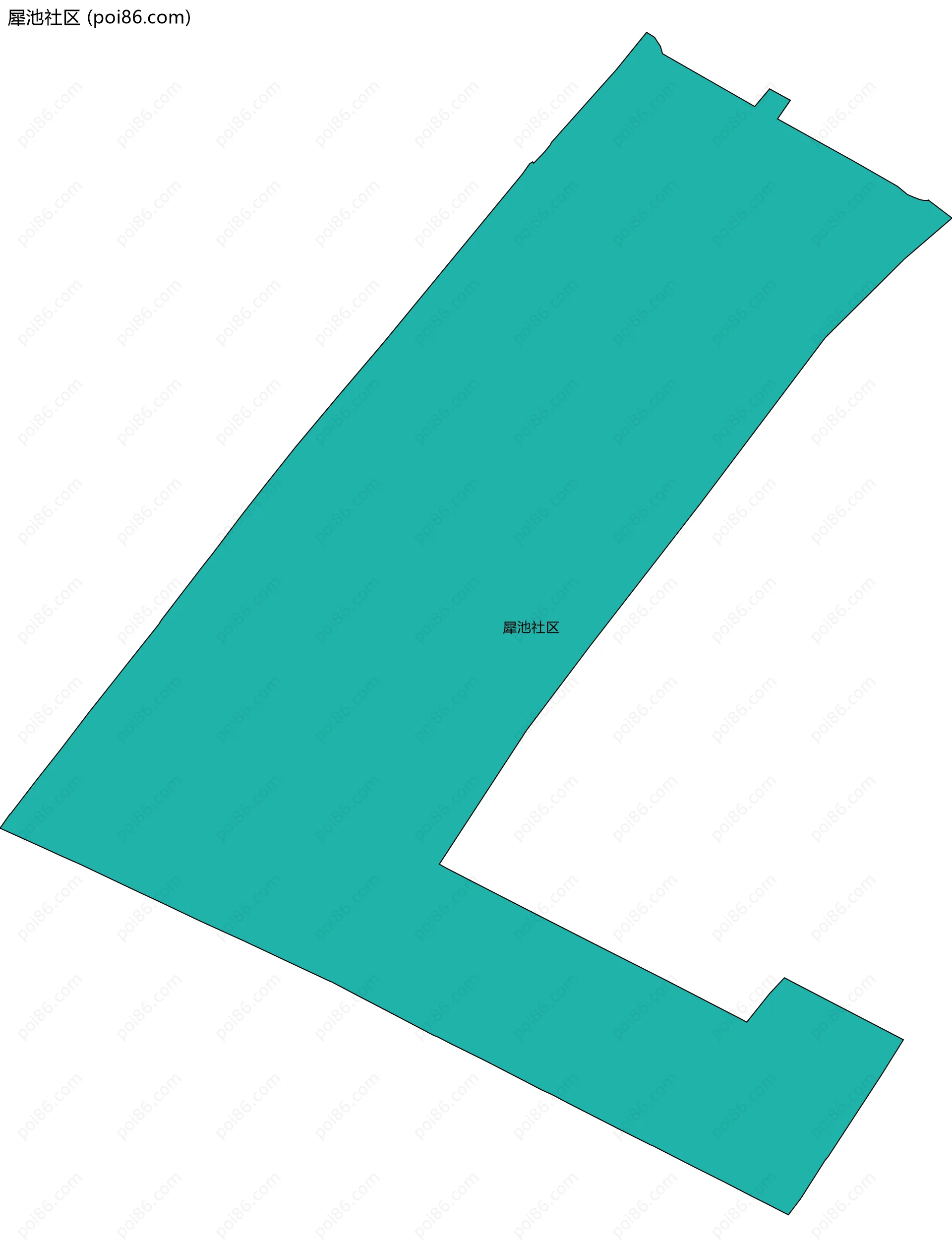 犀池社区边界地图