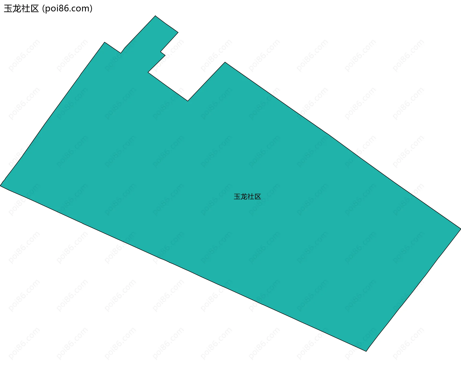 玉龙社区边界地图