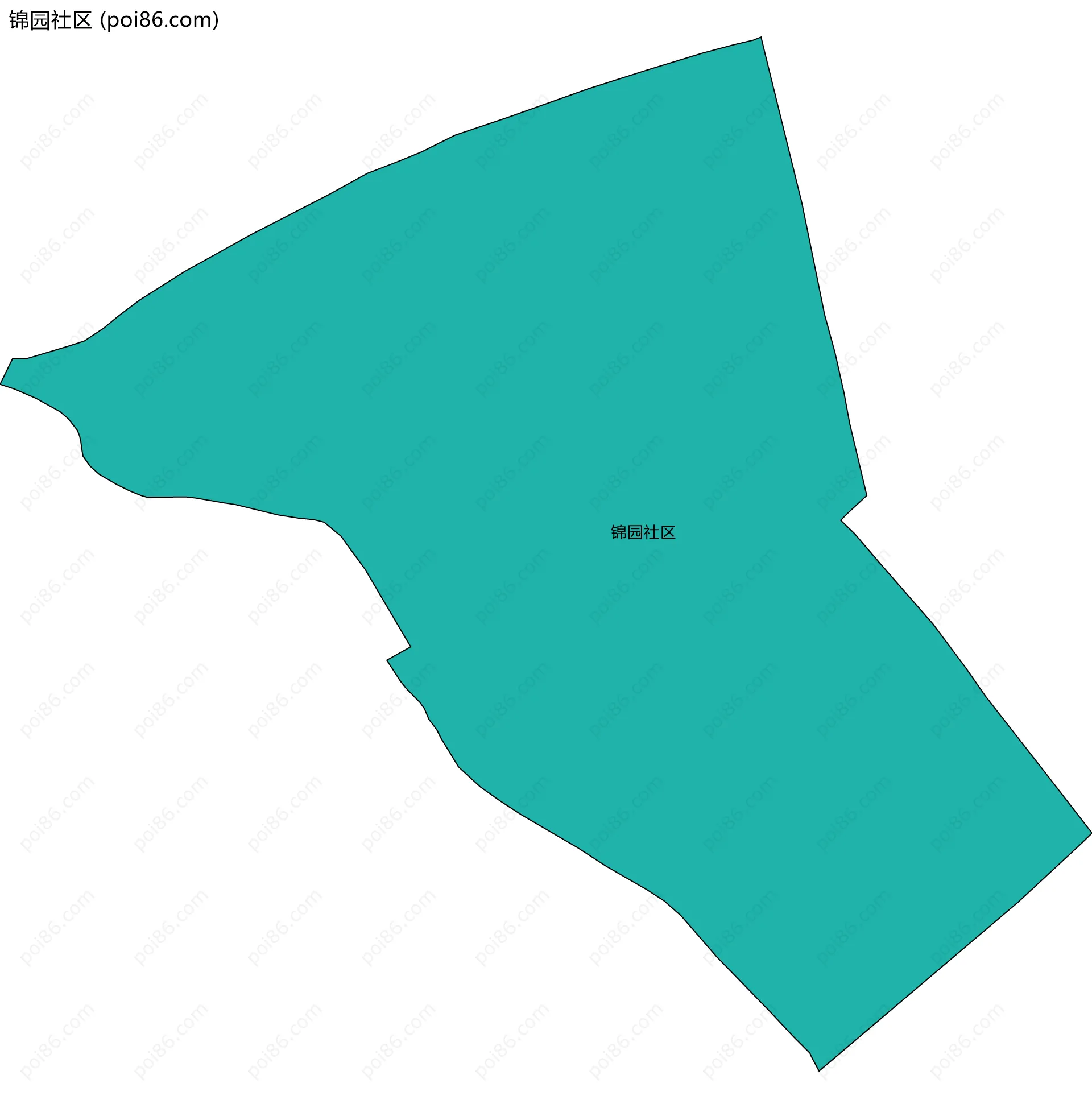 锦园社区边界地图