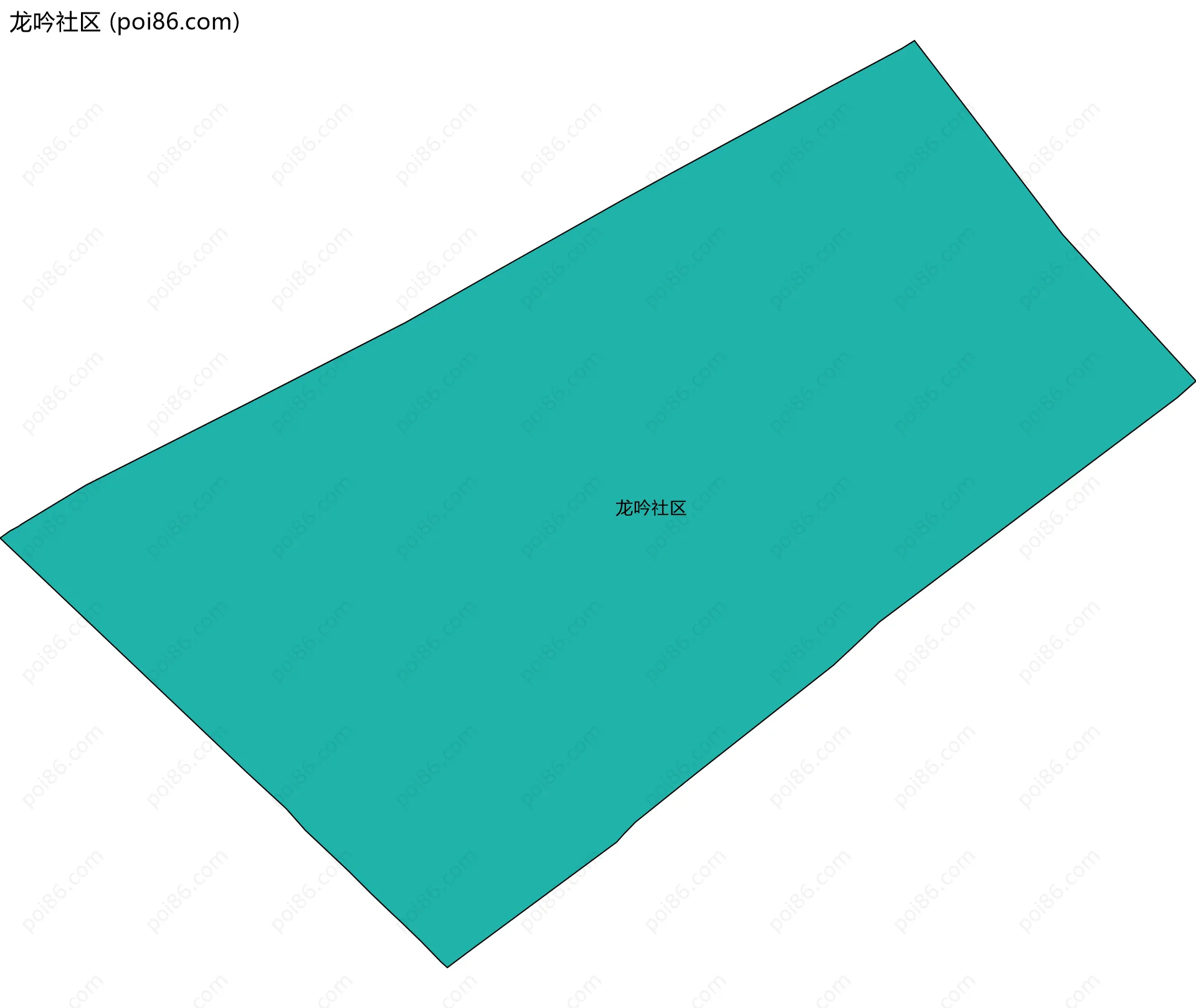 龙吟社区边界地图