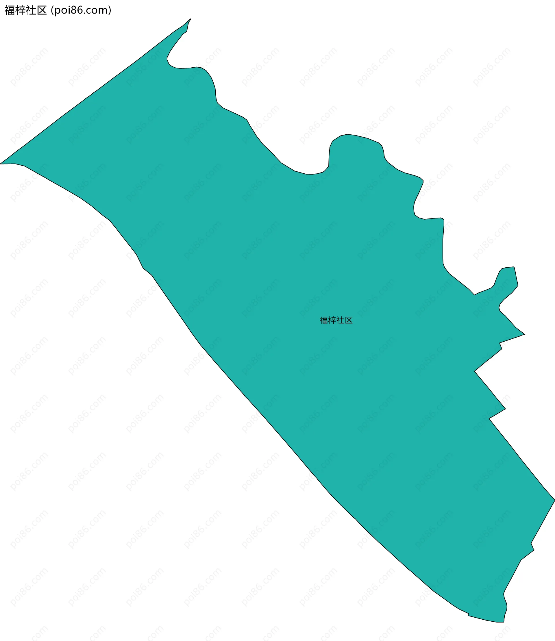 福梓社区边界地图