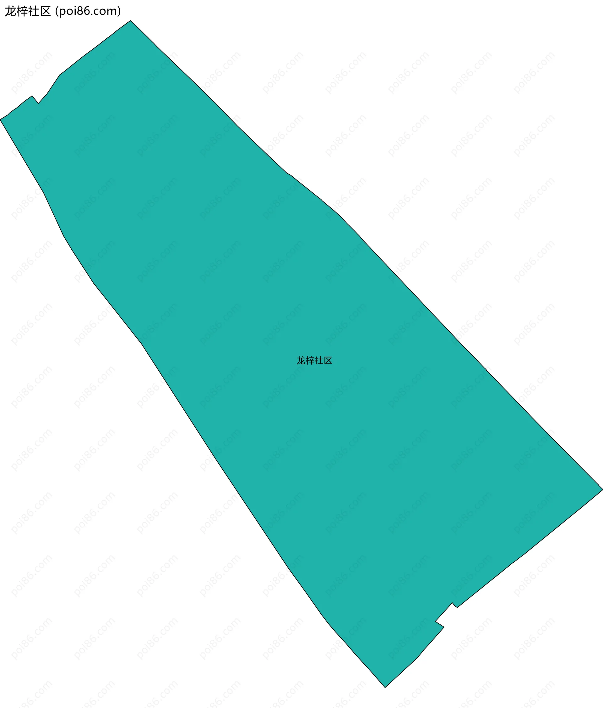 龙梓社区边界地图