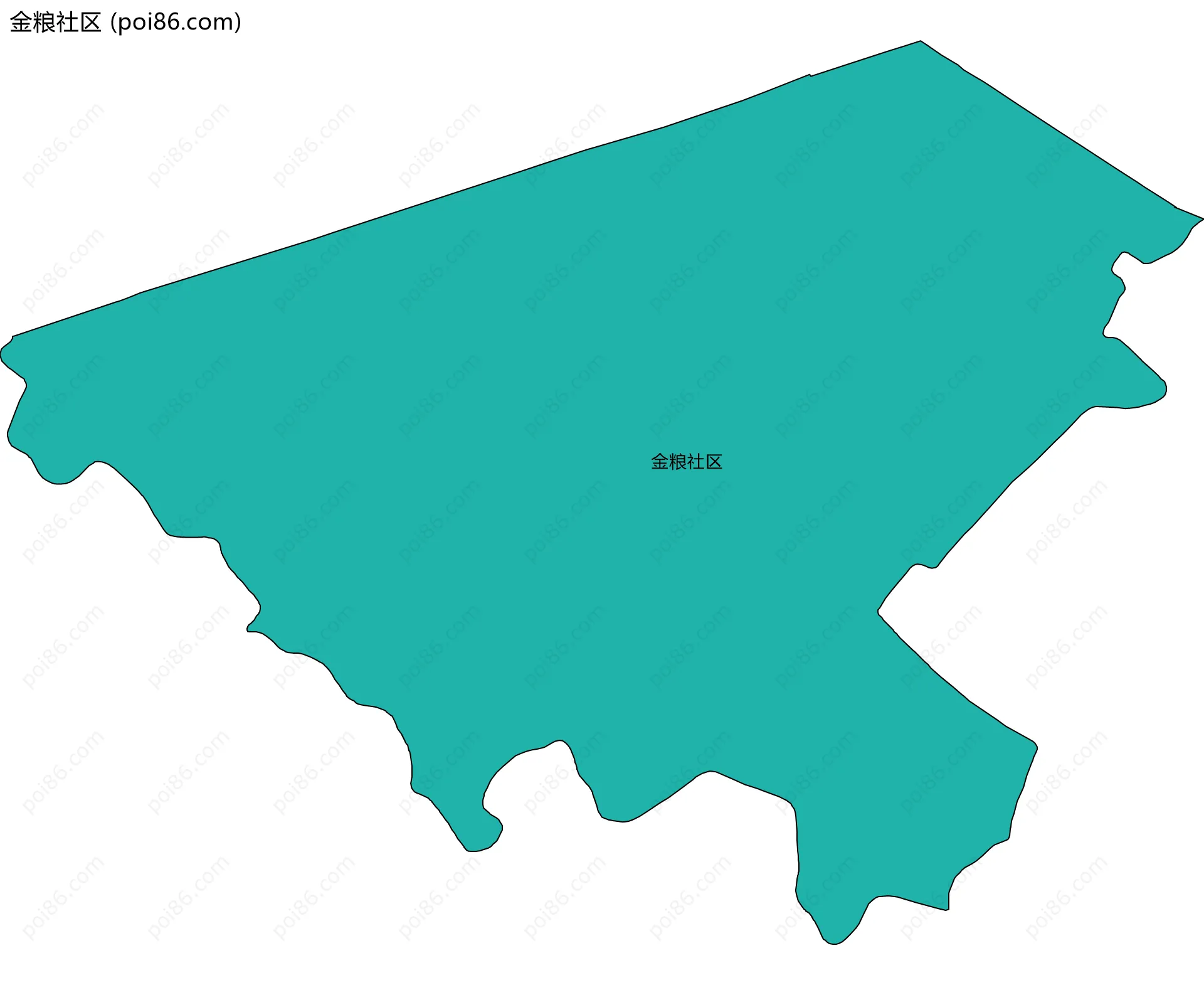 金粮社区边界地图