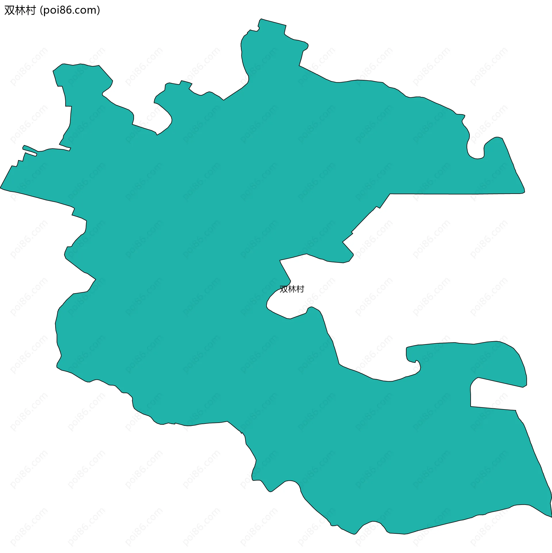 双林村边界地图