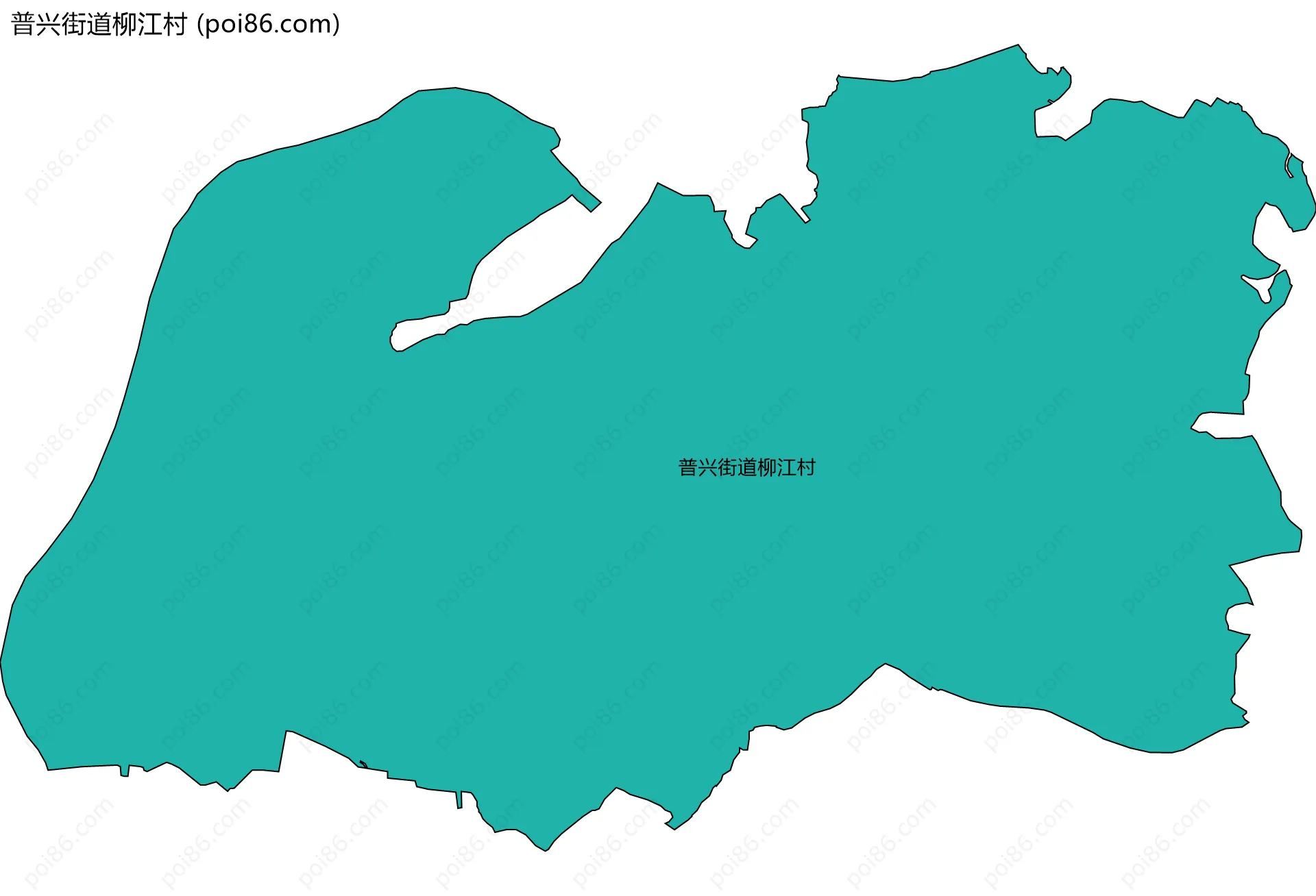 普兴街道柳江村边界地图