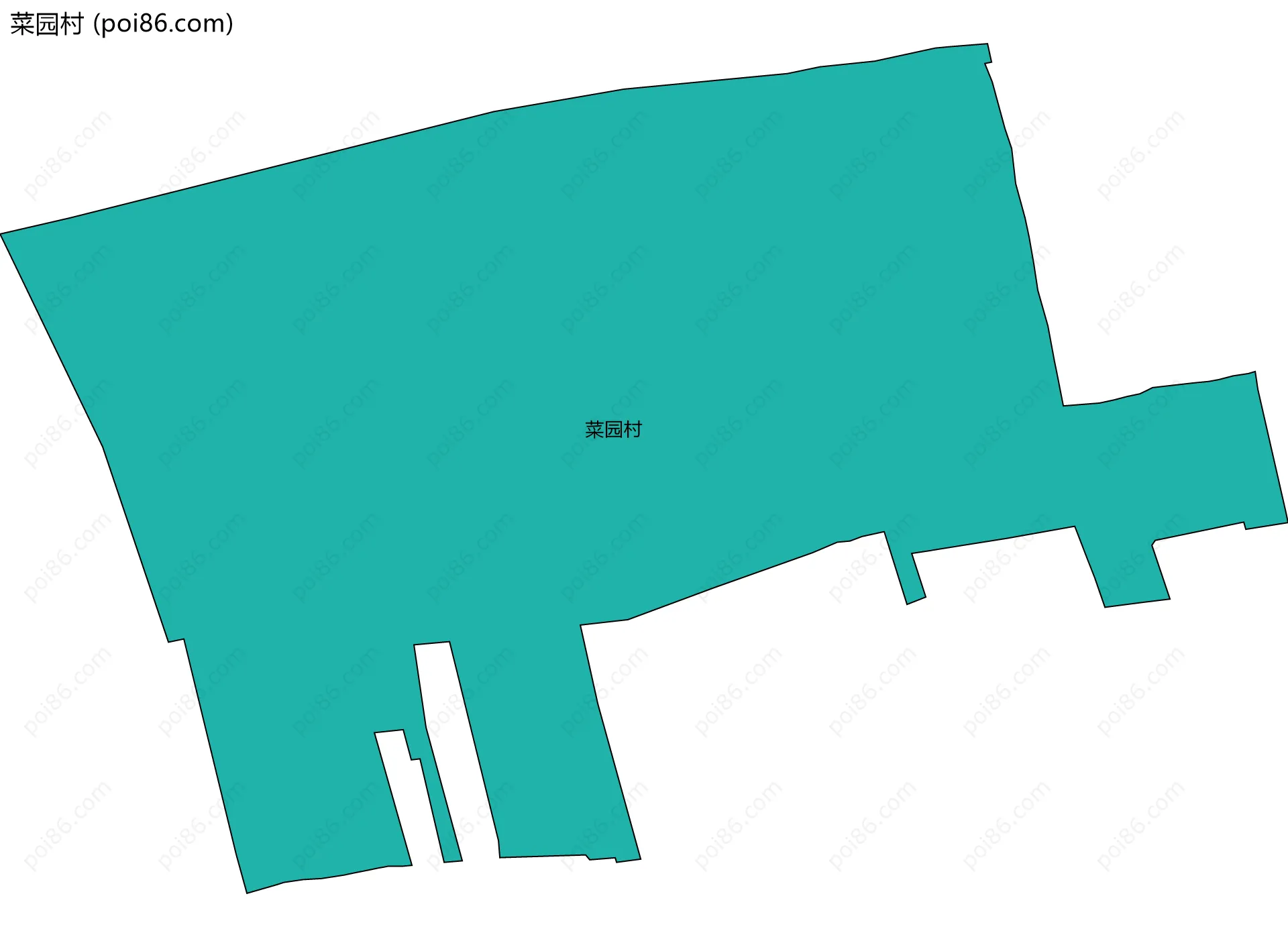 菜园村边界地图