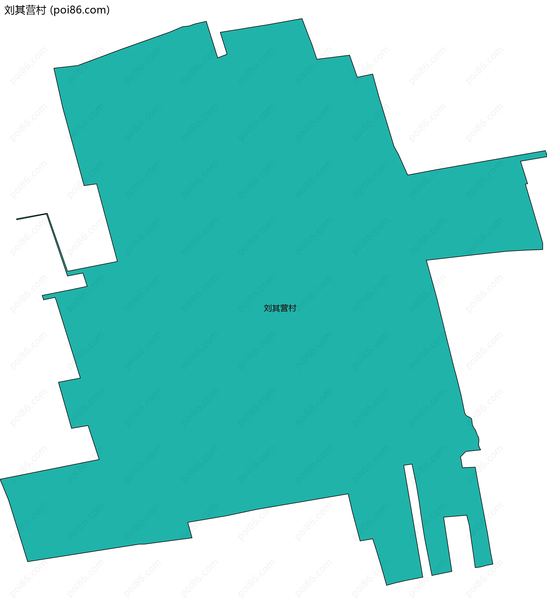 刘其营村边界地图