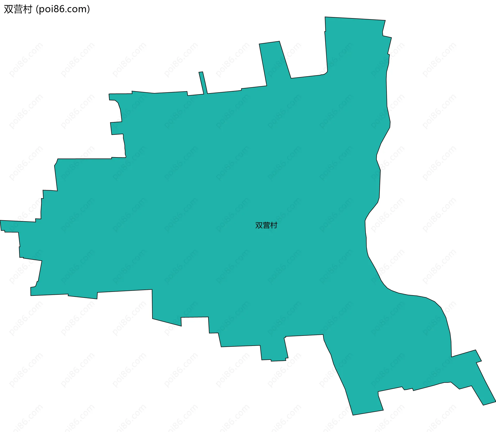 双营村边界地图