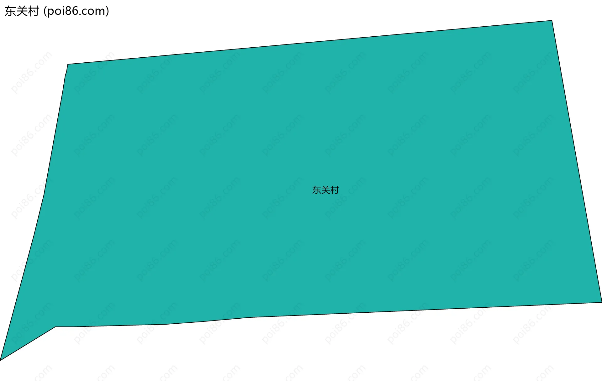 东关村边界地图