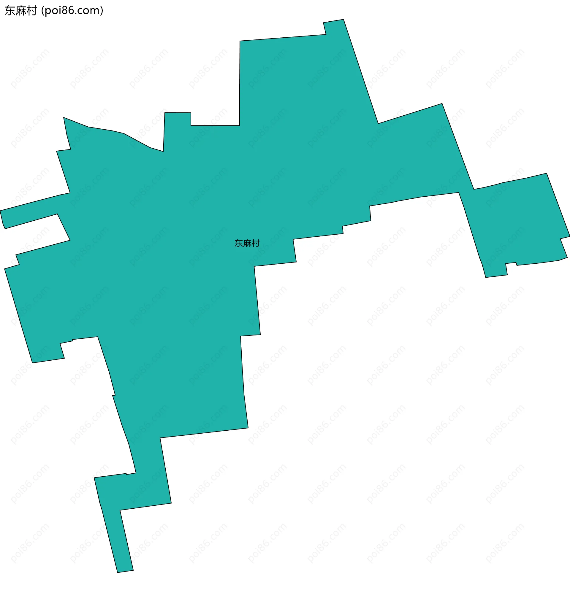 东麻村边界地图