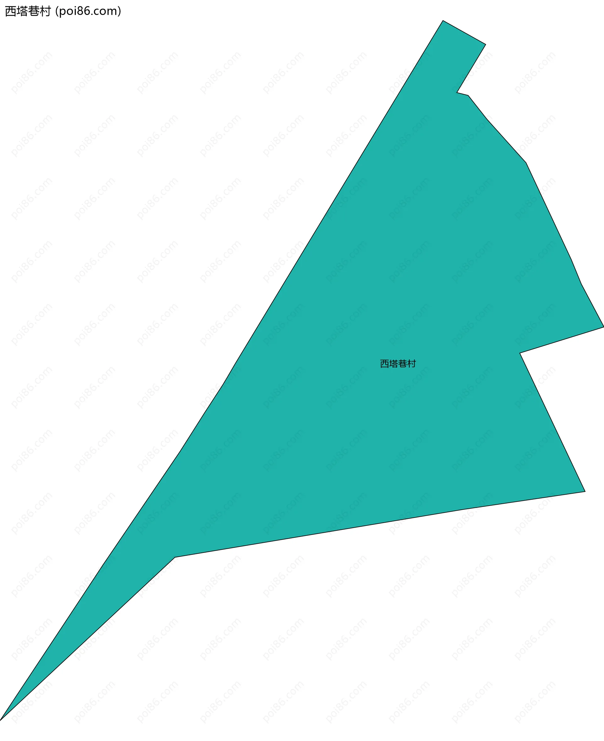 西塔巷村边界地图