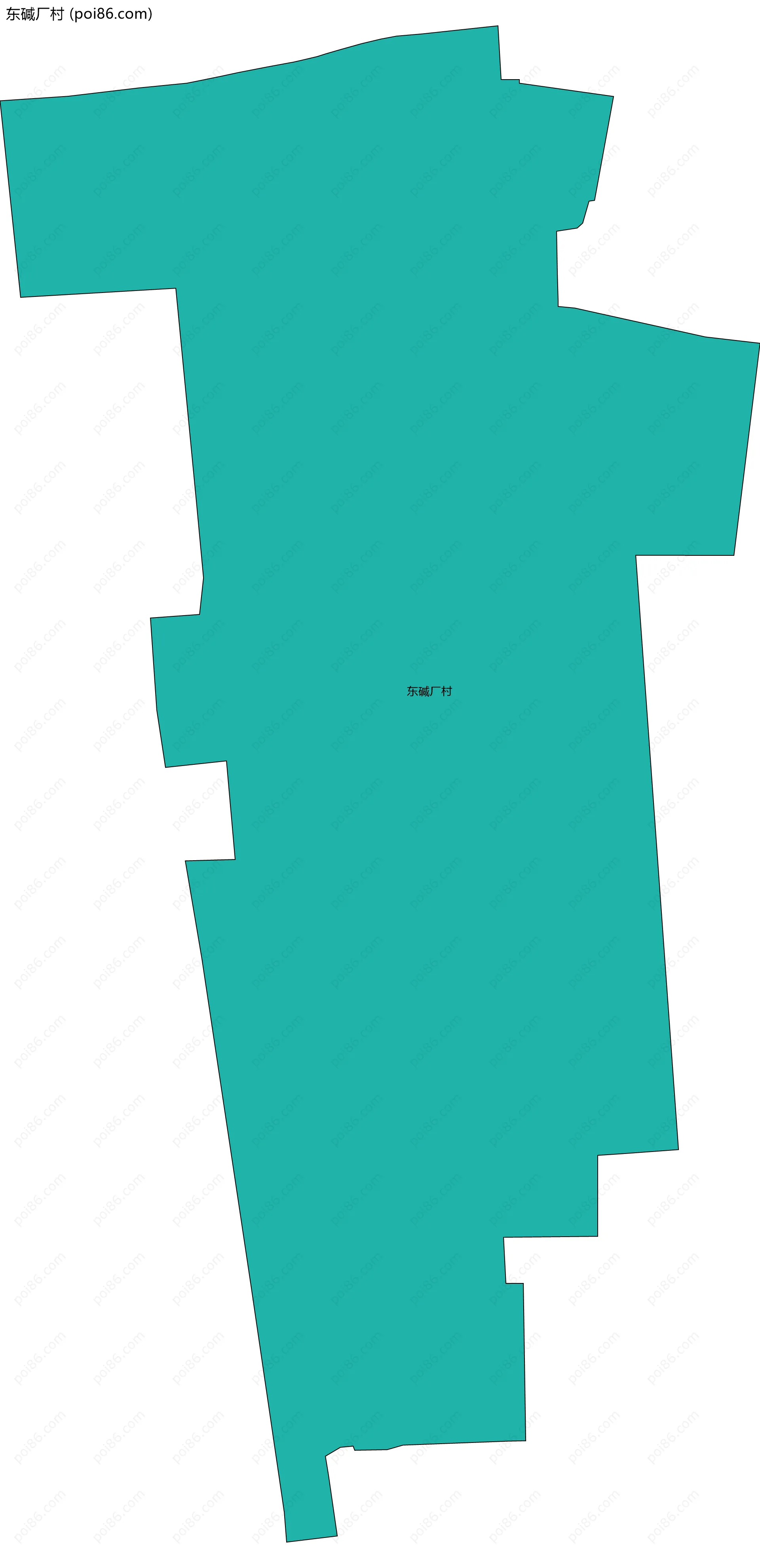 东碱厂村边界地图