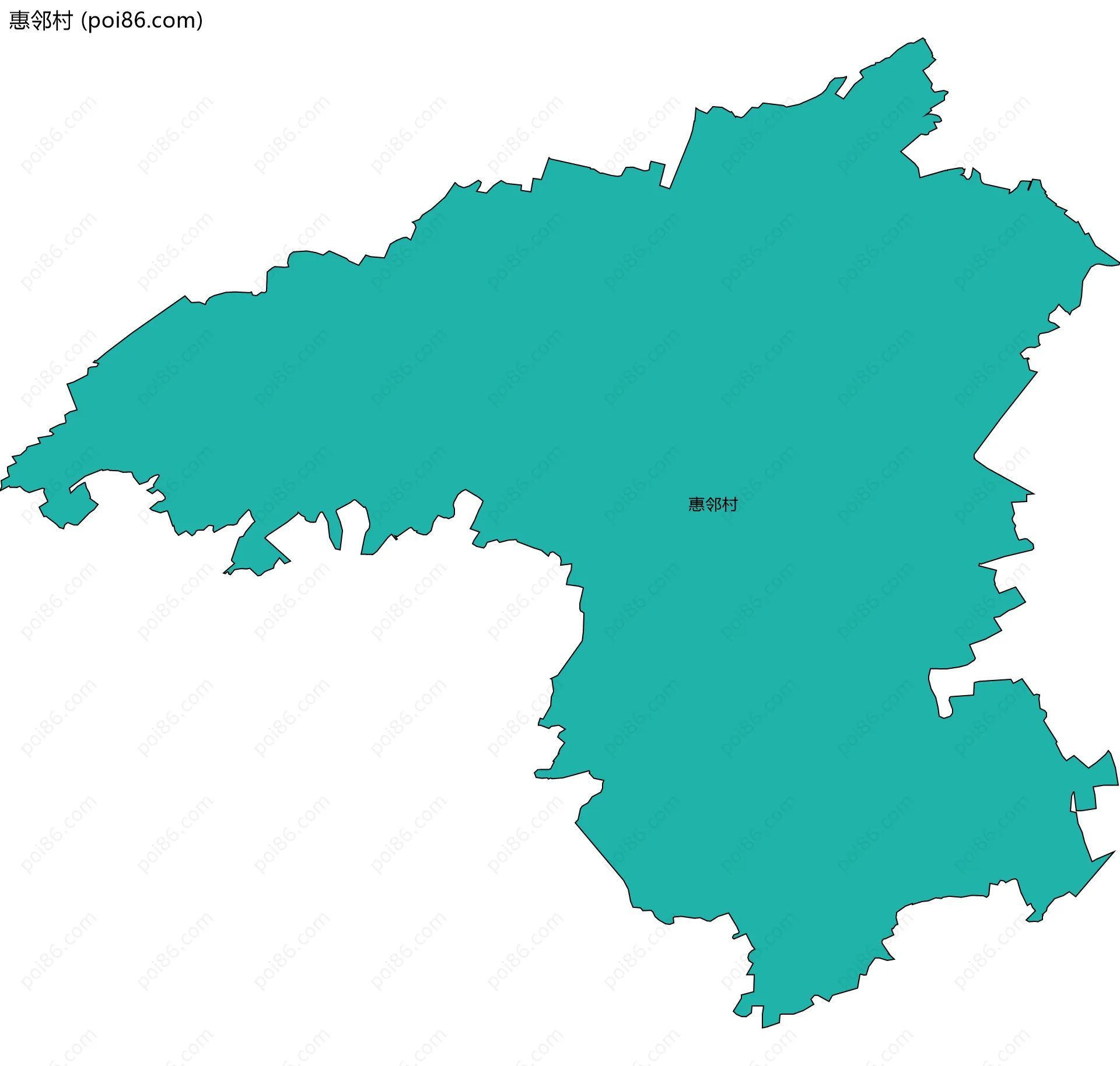惠邻村边界地图