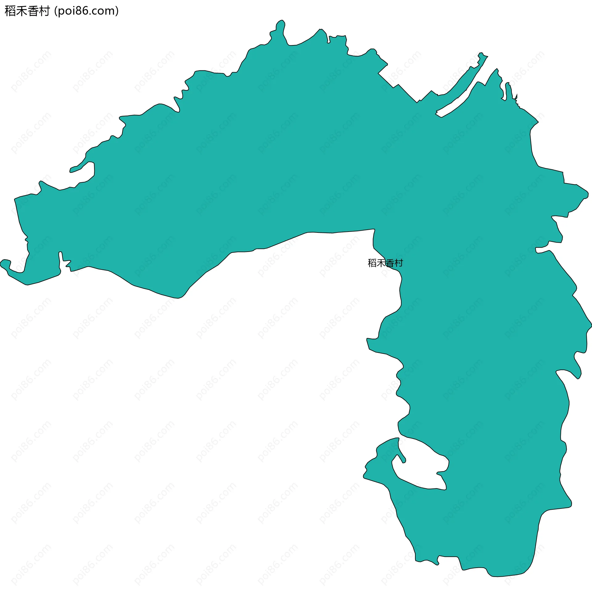 稻禾香村边界地图