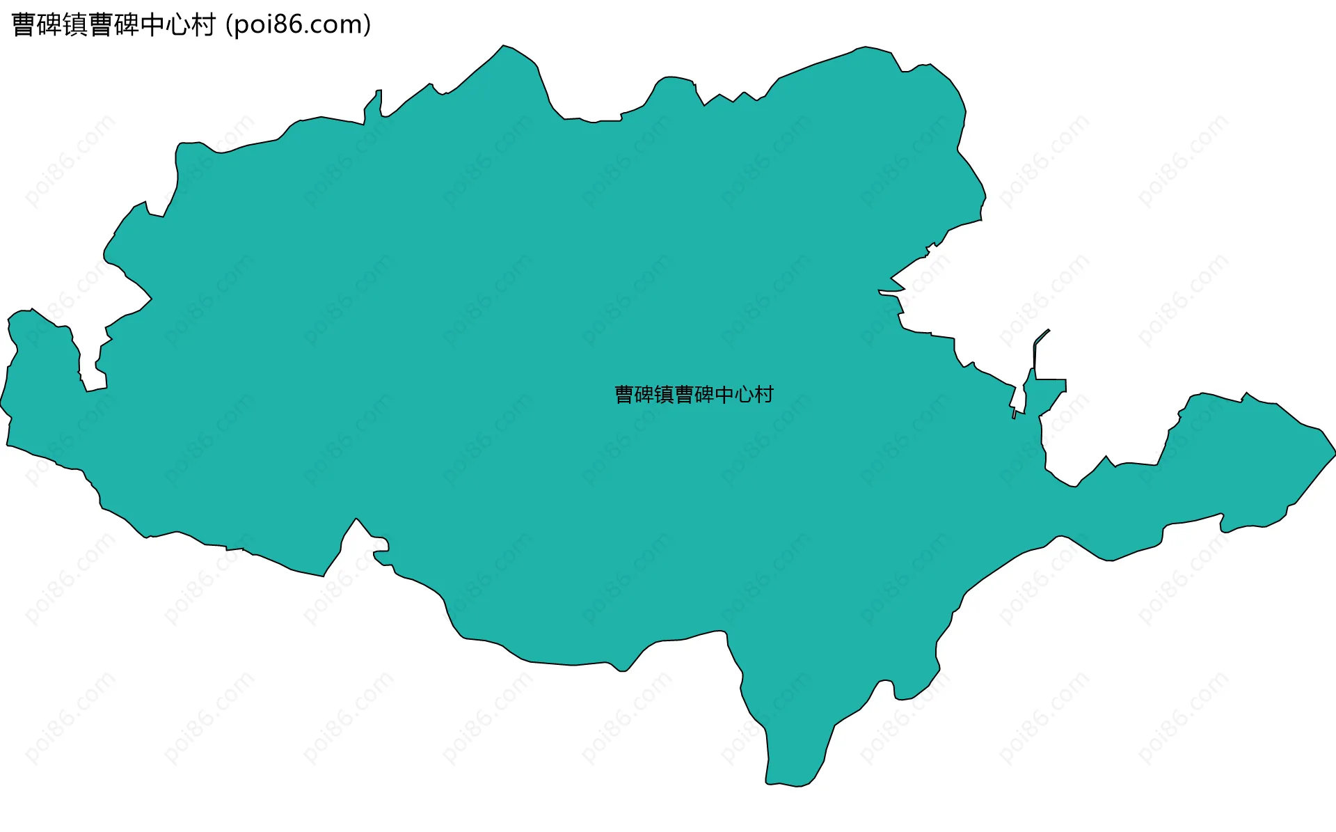 曹碑镇曹碑中心村边界地图