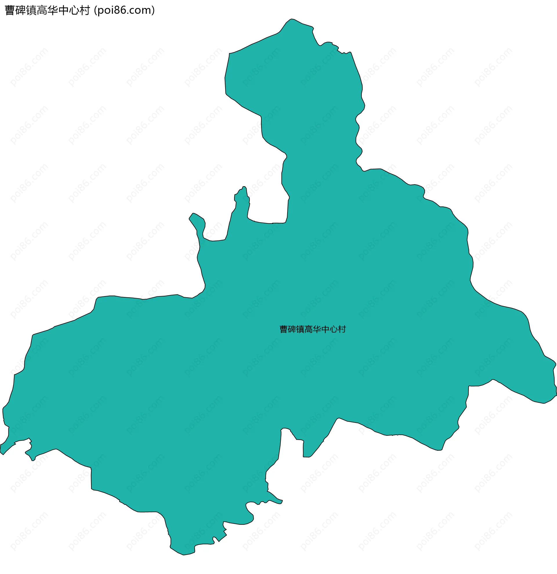 曹碑镇高华中心村边界地图