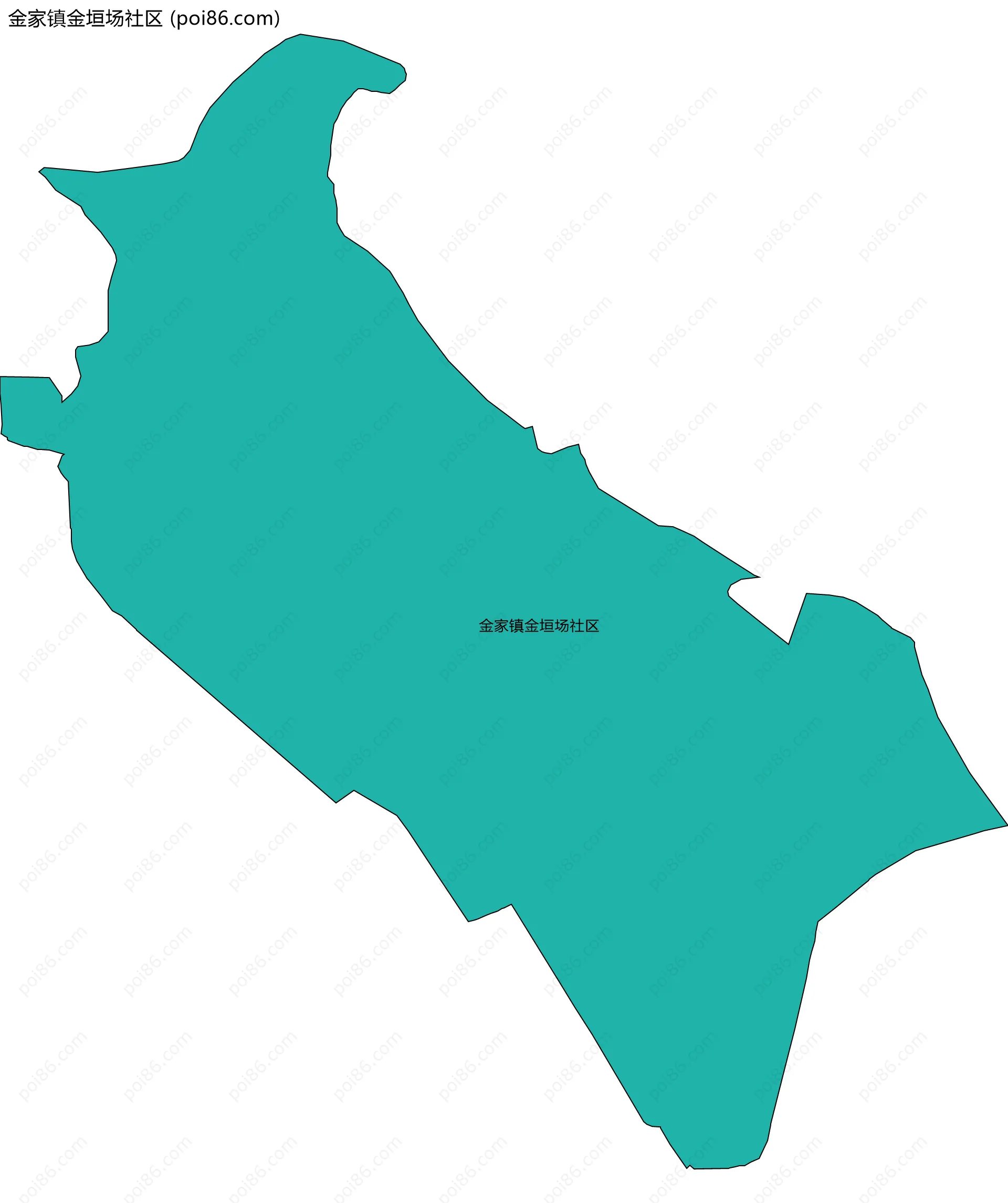 金家镇金垣场社区边界地图