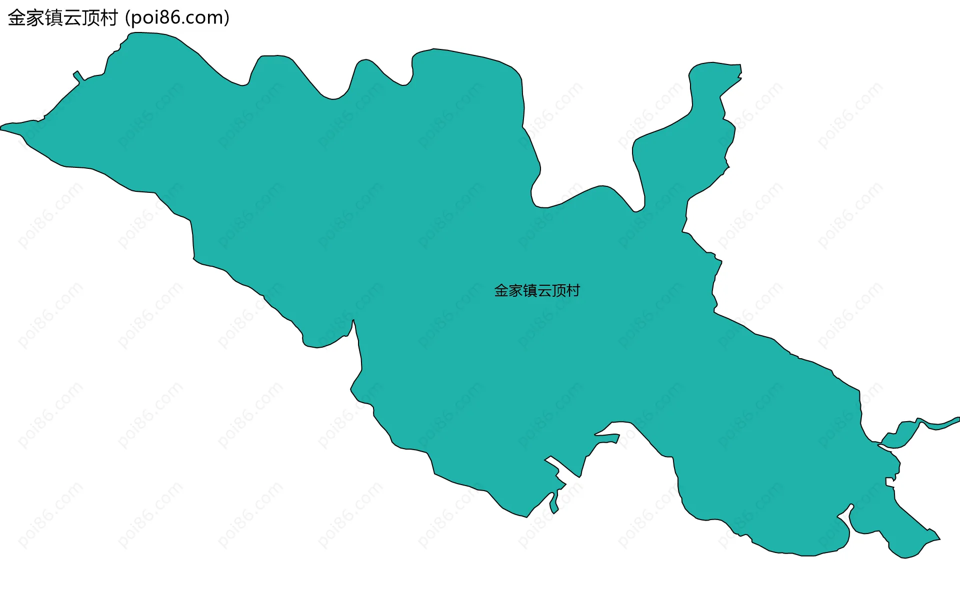 金家镇云顶村边界地图