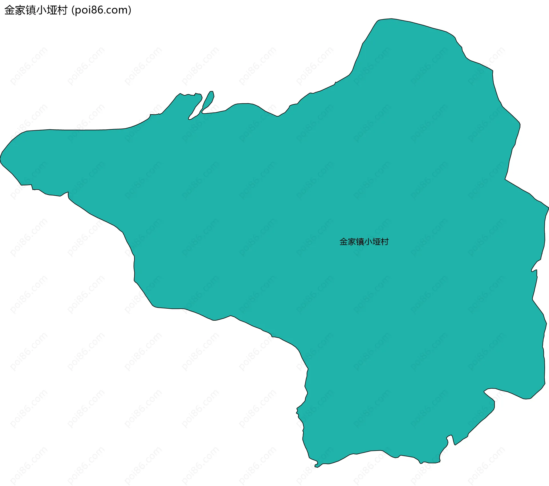 金家镇小垭村边界地图