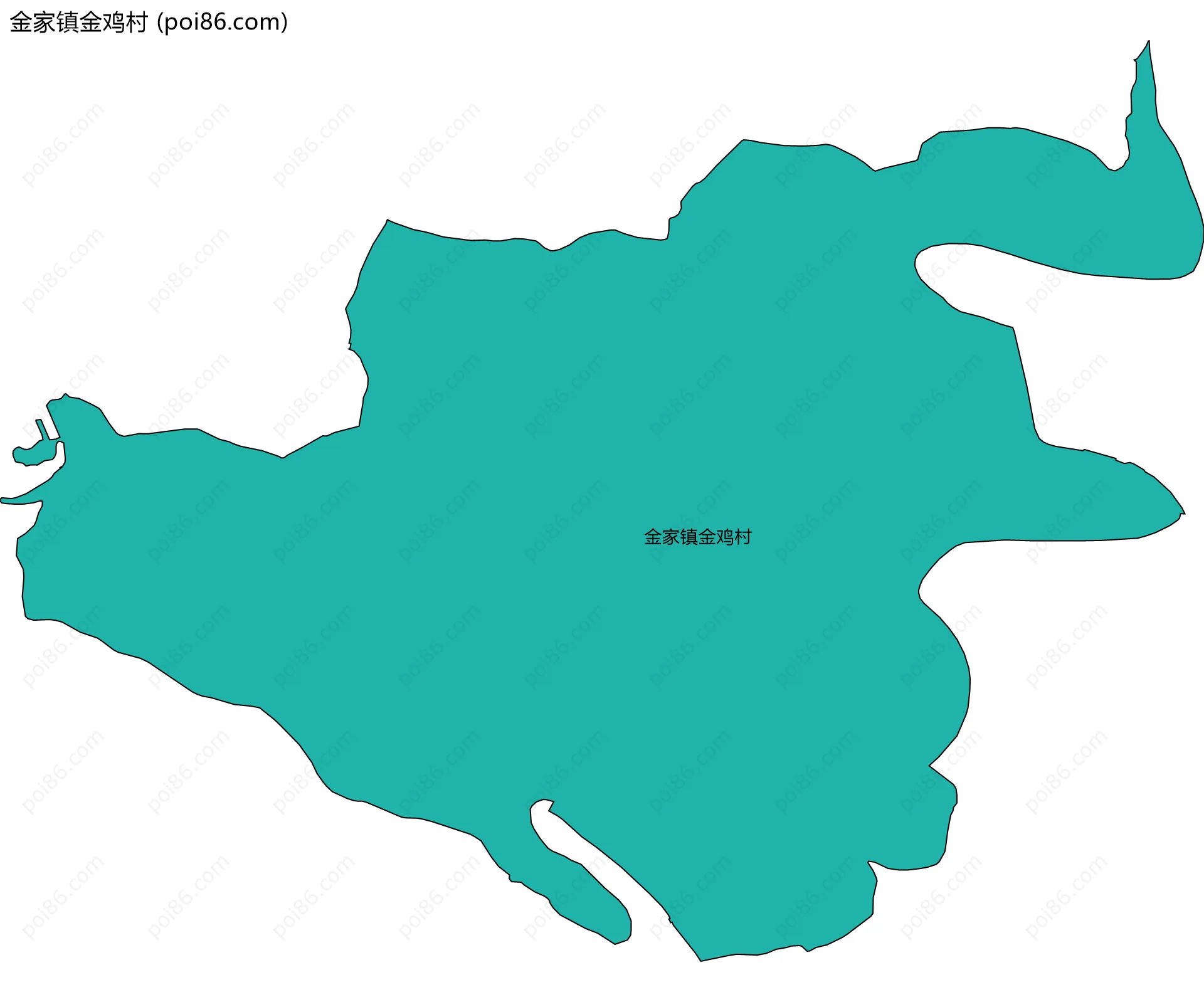 金家镇金鸡村边界地图