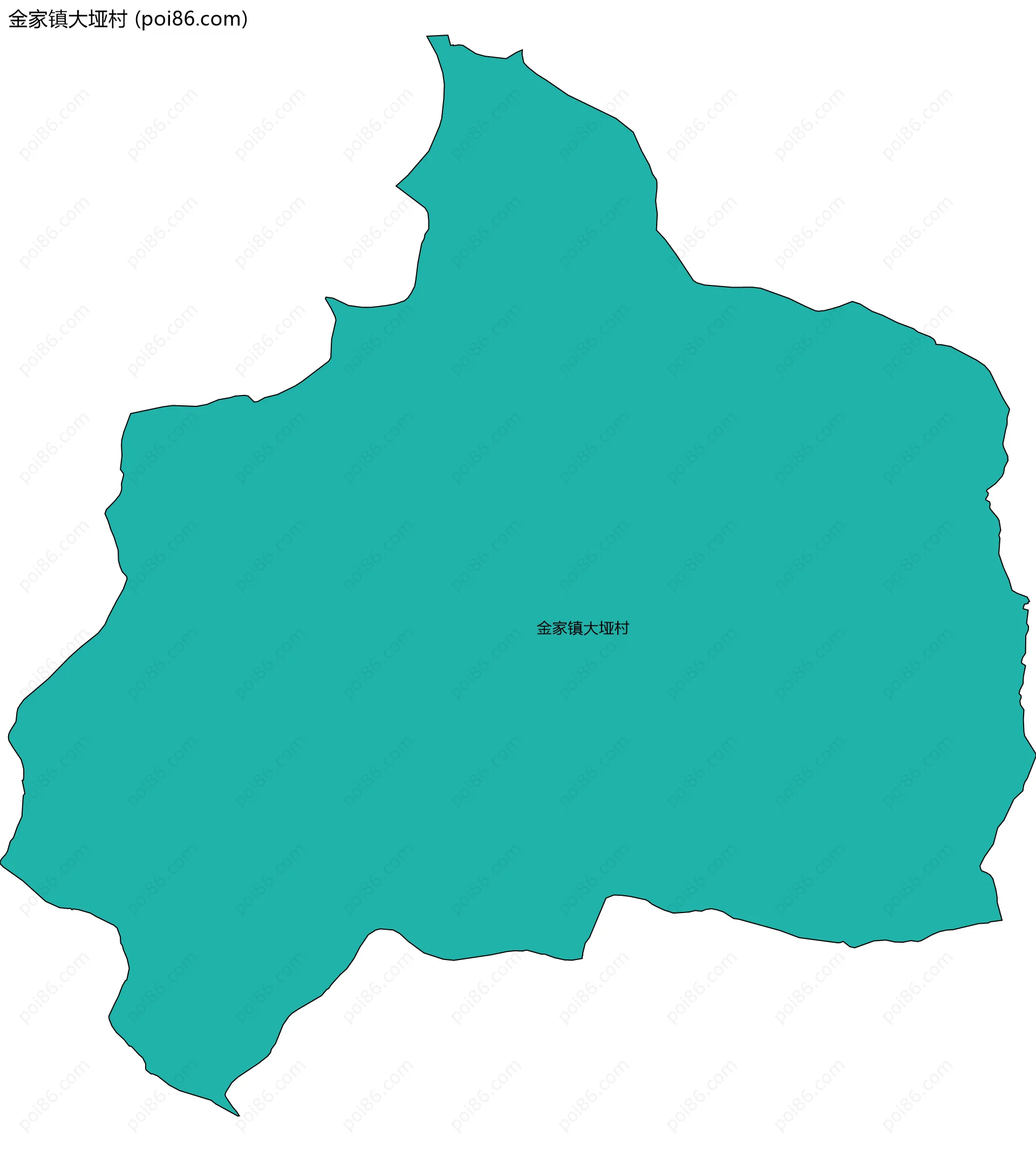 金家镇大垭村边界地图