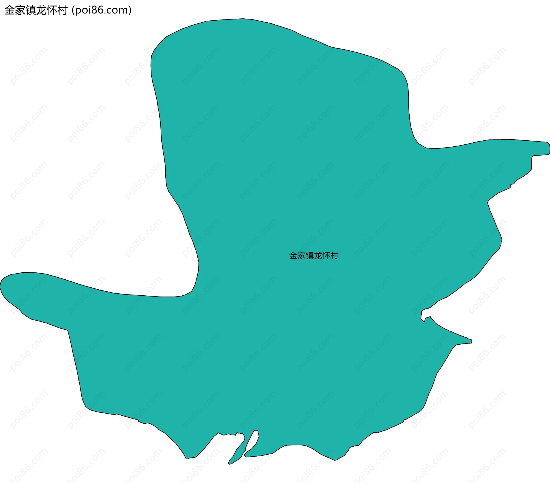 金家镇龙怀村边界地图