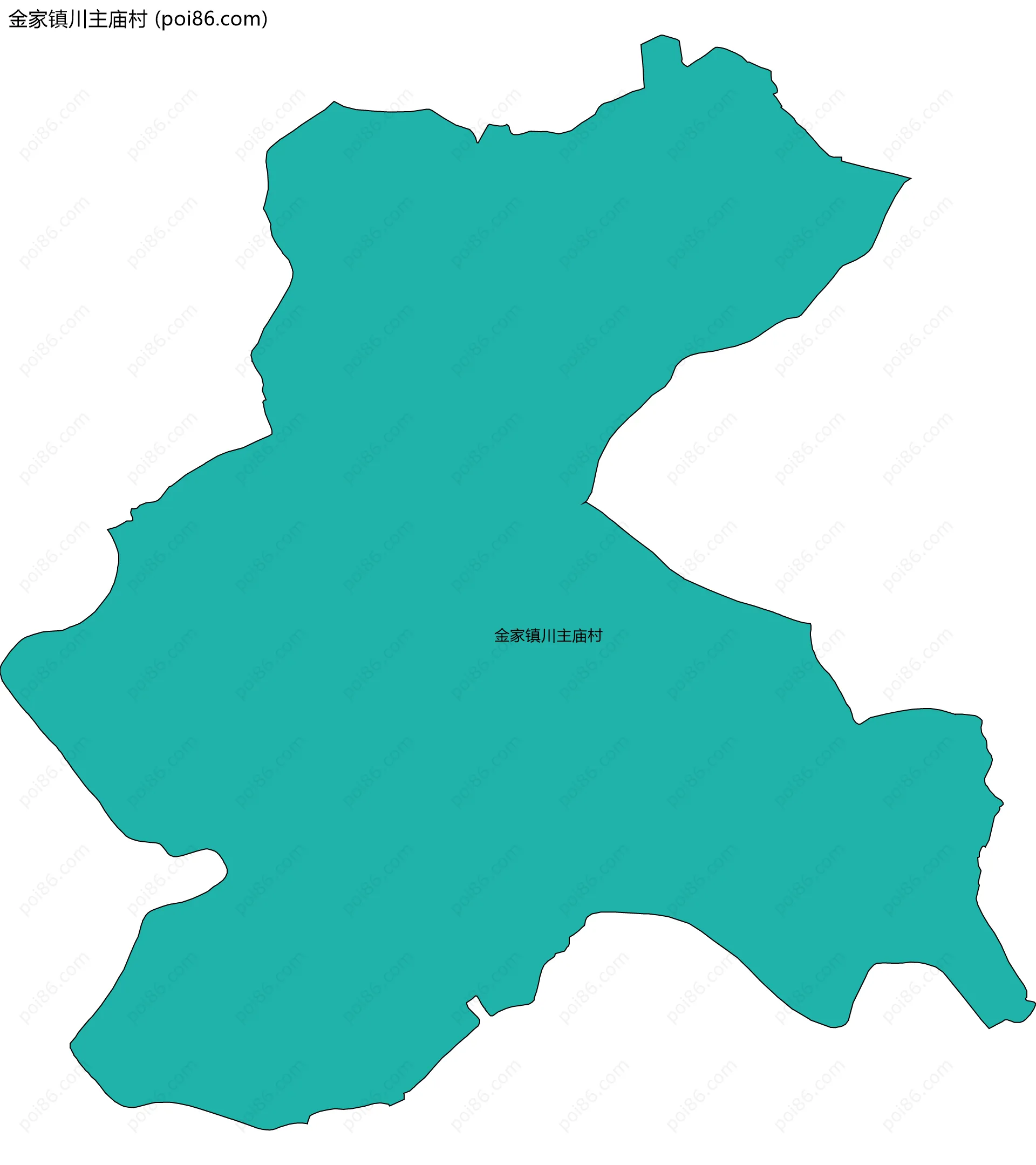 金家镇川主庙村边界地图