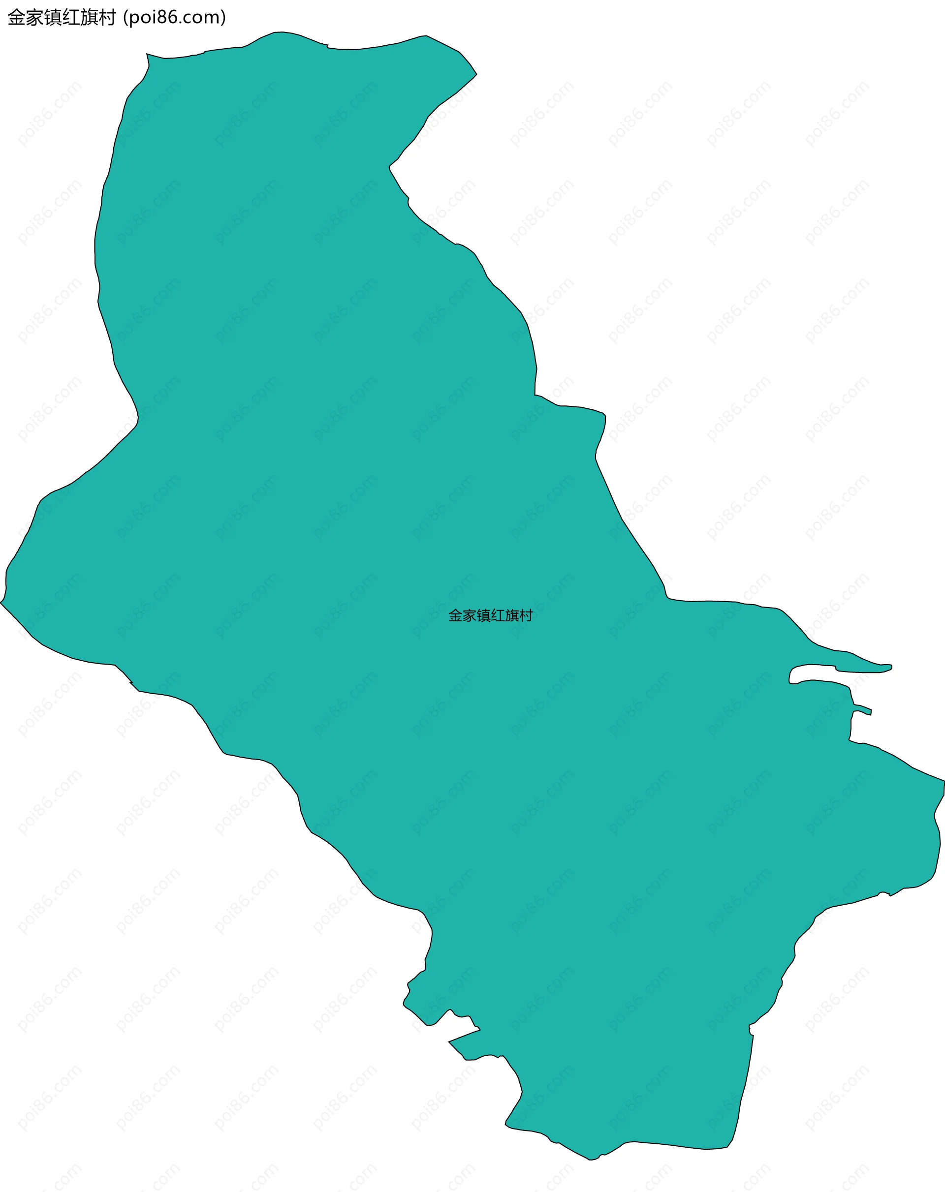 金家镇红旗村边界地图